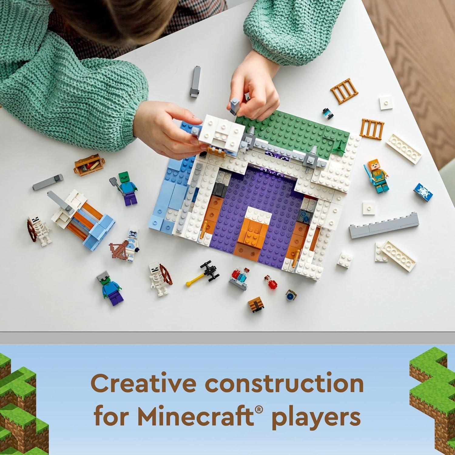 LEGO Minecraft El Castillo de Hielo 21186 - 499 Piezas, 8+ Años