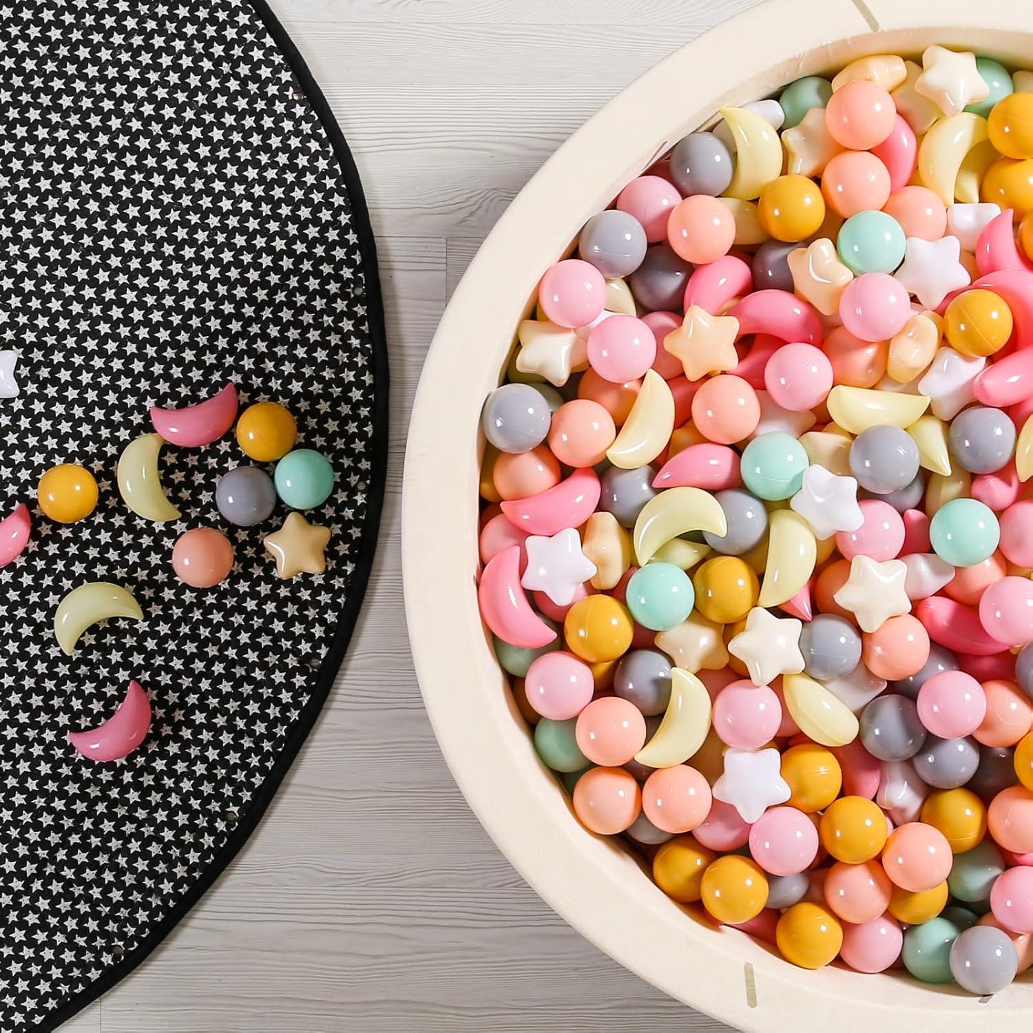 Bolas de Piscina GOGOSO 100PCS Formas Estrellas y Luna