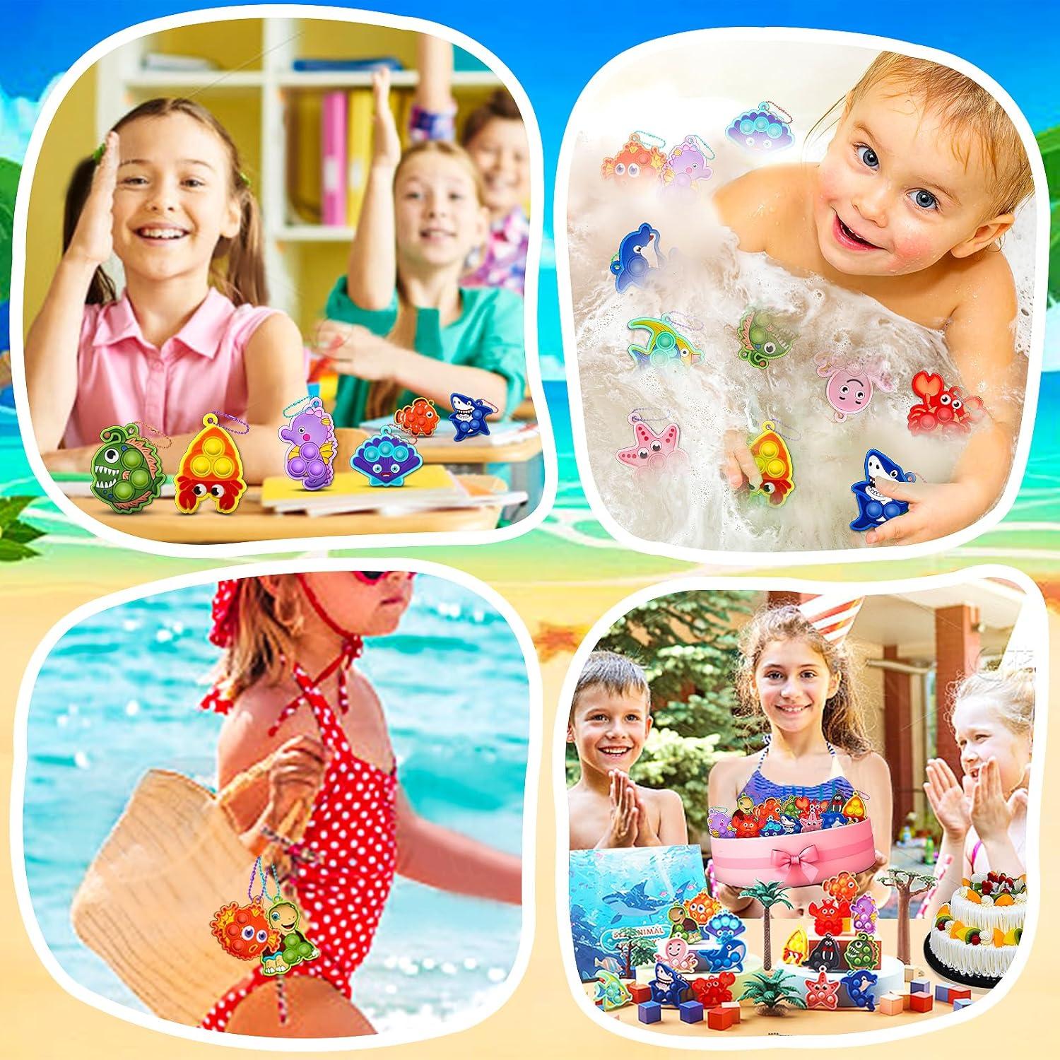 16 Juguetes Sensoriales Antiestrés Animales Marinos Kiss Monkey