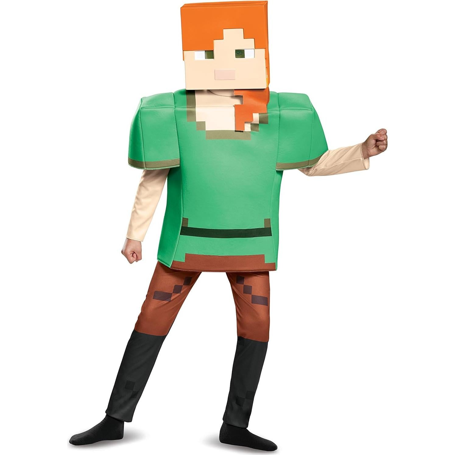 Disfraz de Alex Deluxe Minecraft - Talla M (7-8 años)