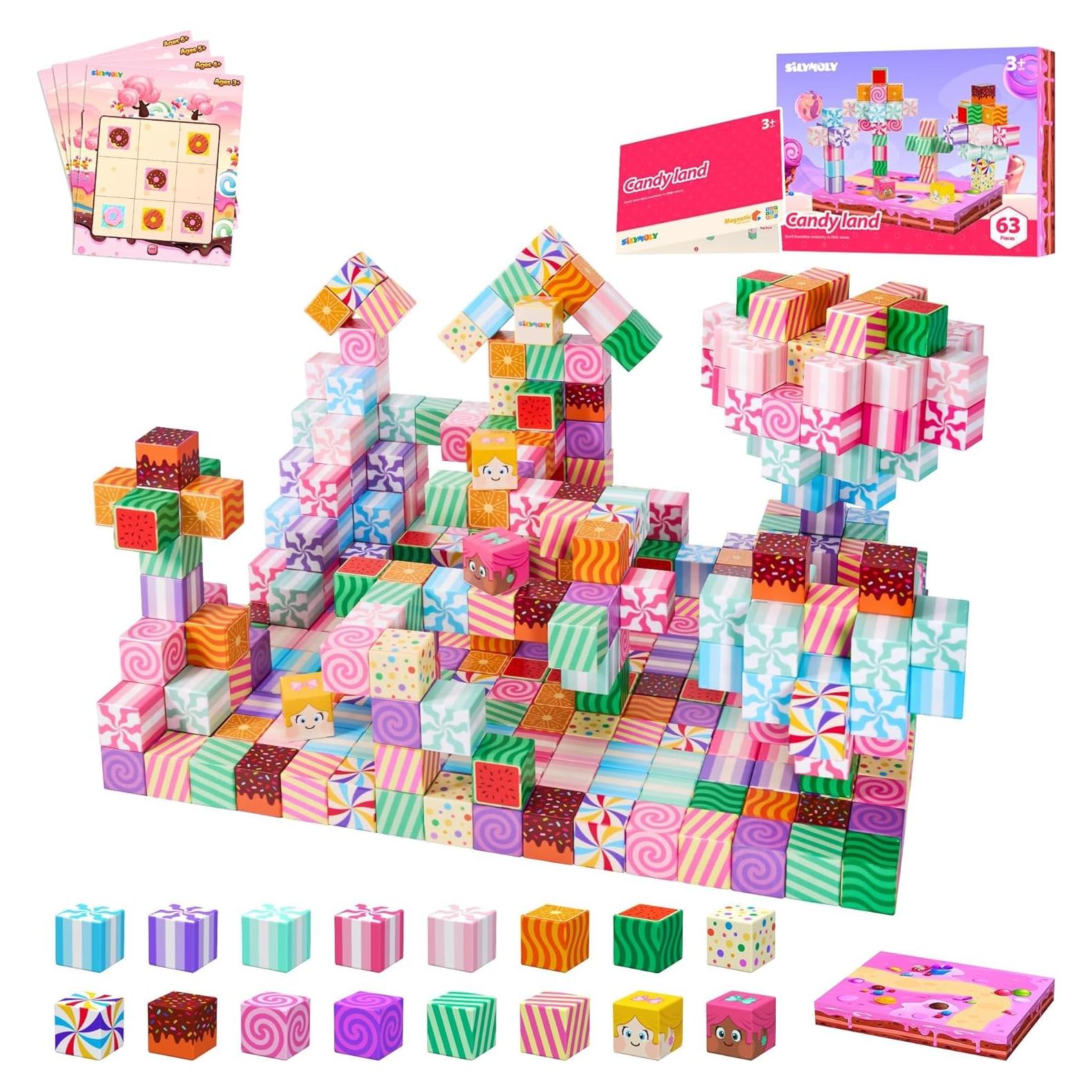 Bloques Magnéticos Silymoly 3.05 cm Edición Tierra de Caramelos