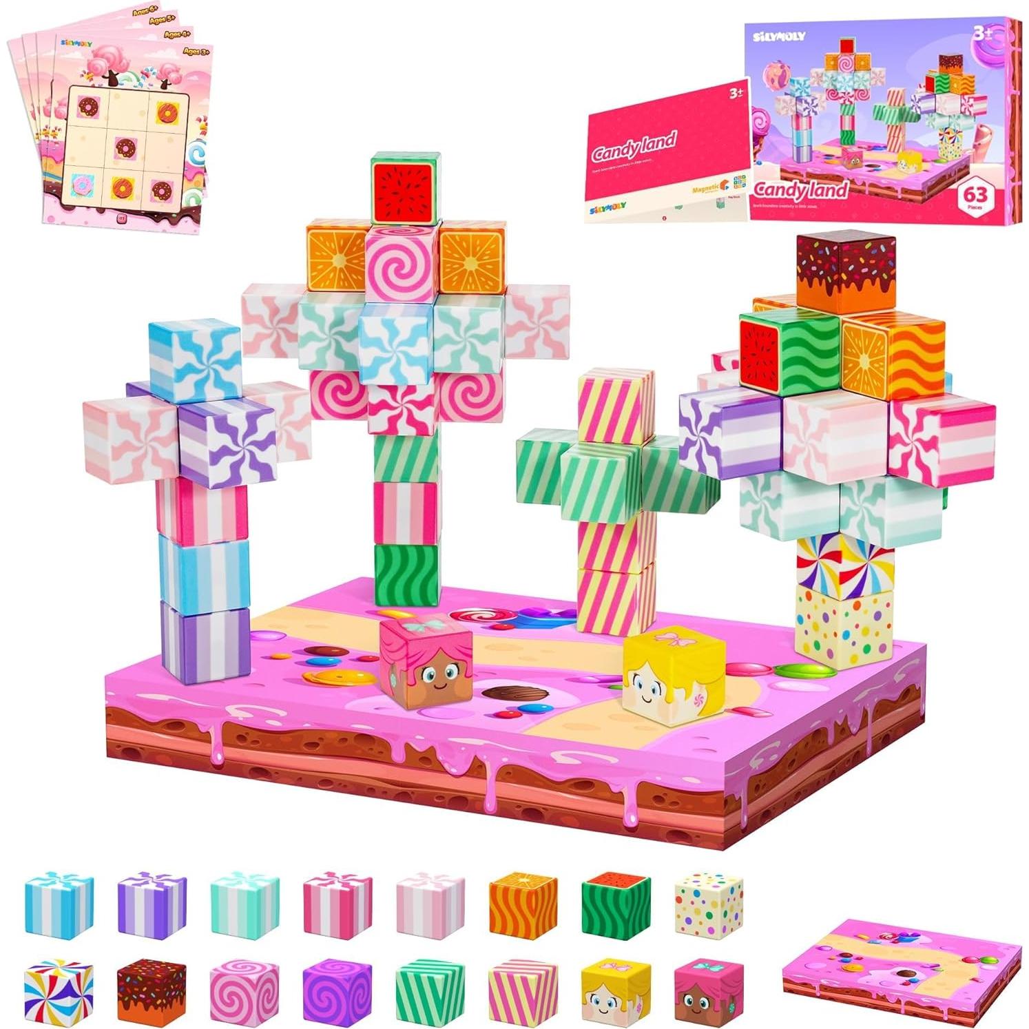 Bloques Magnéticos Silymoly 3.05 cm Edición Tierra de Caramelos
