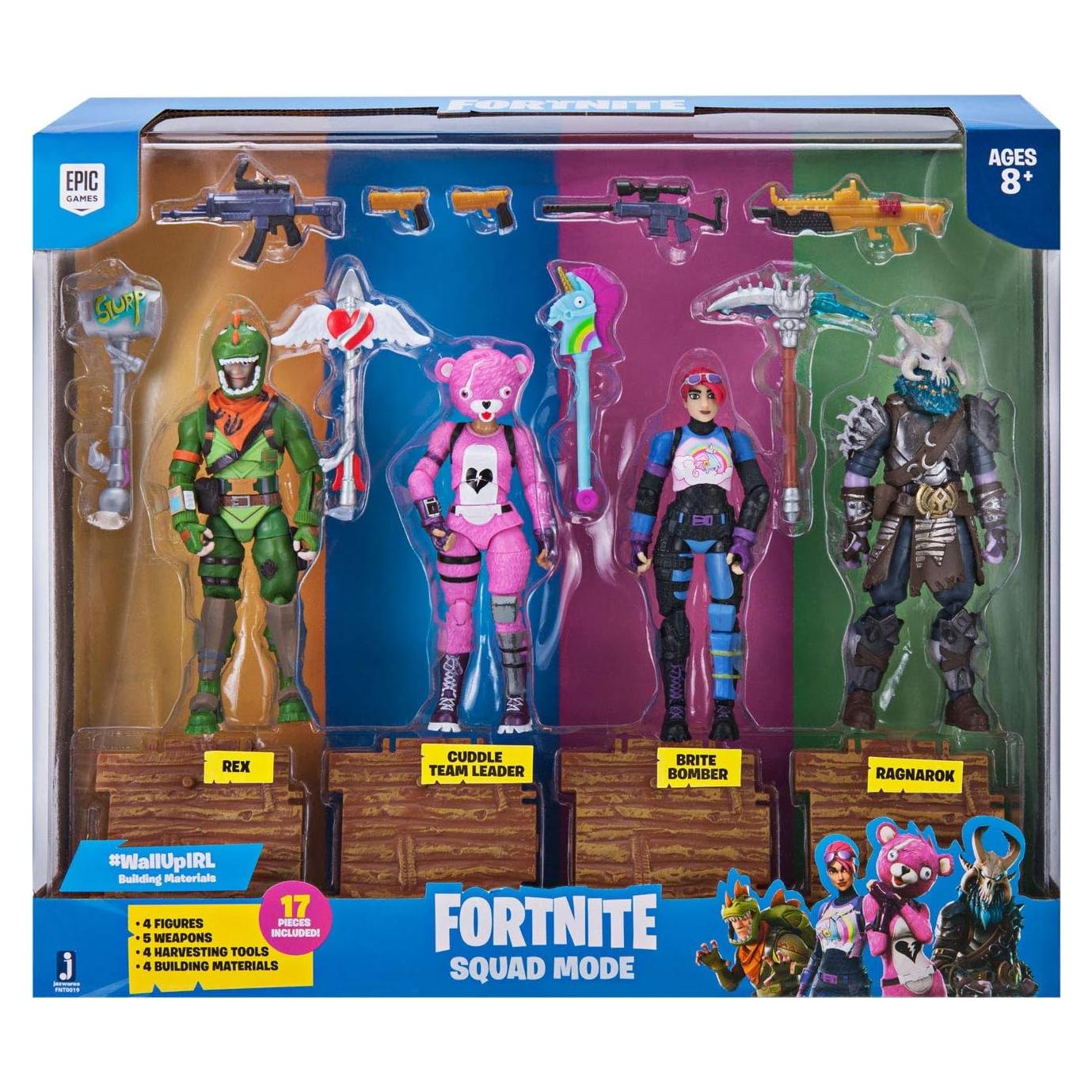 Paquete de 4 Figuras de Acción Fortnite Jazwares - 10 cm