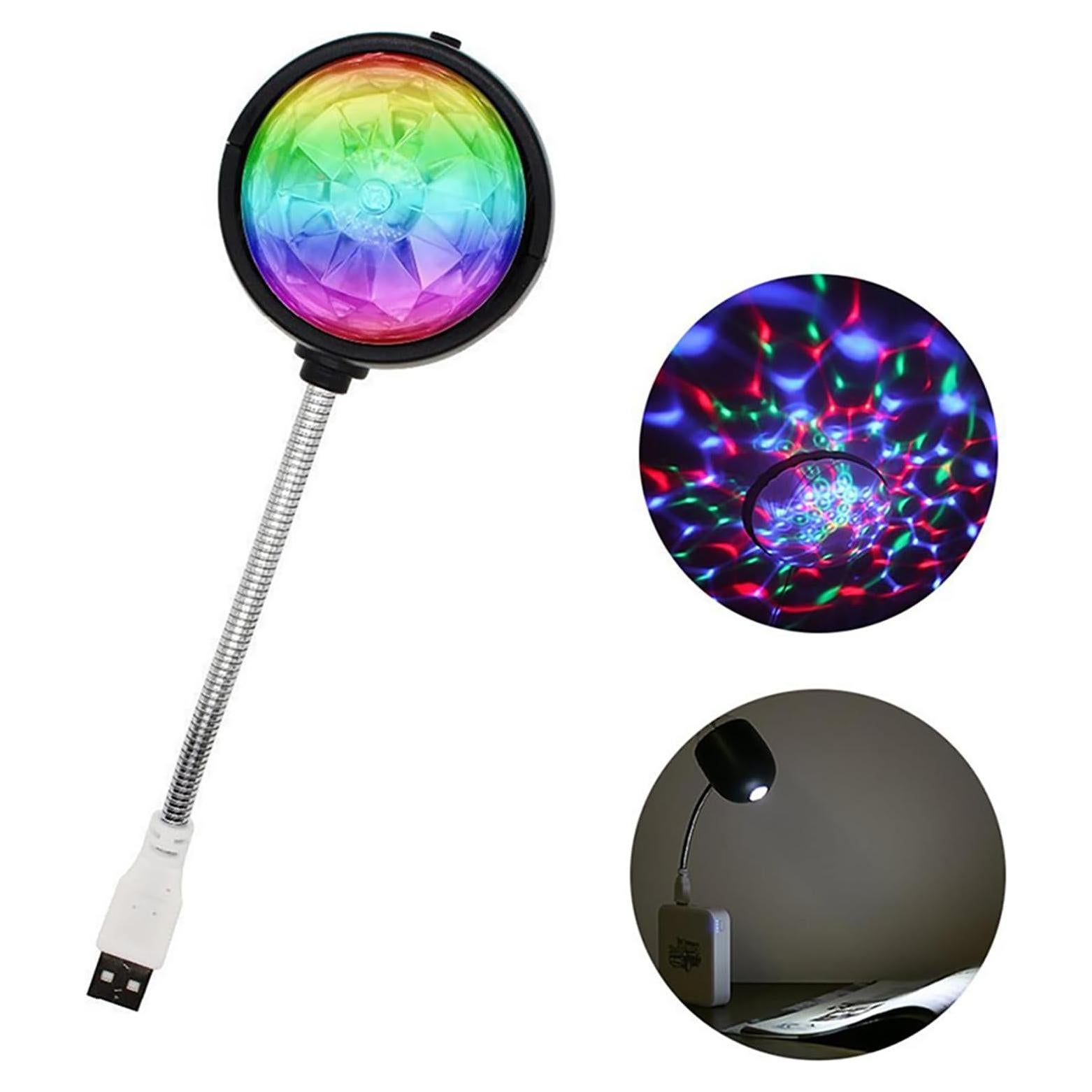 Luz LED USB 2 en 1 Soseelnee Bola Mágica Colorida 4W