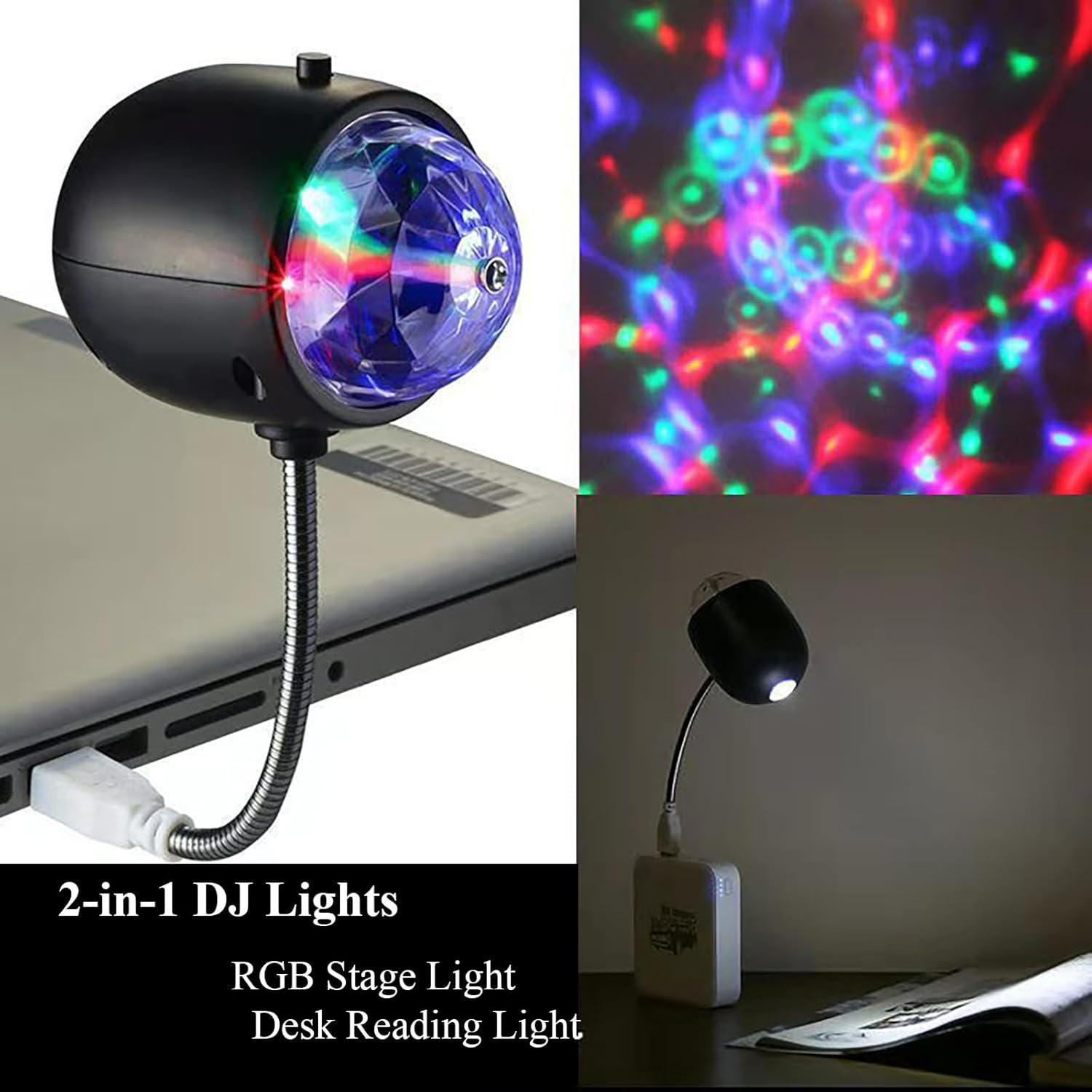 Luz LED USB 2 en 1 Soseelnee Bola Mágica Colorida 4W