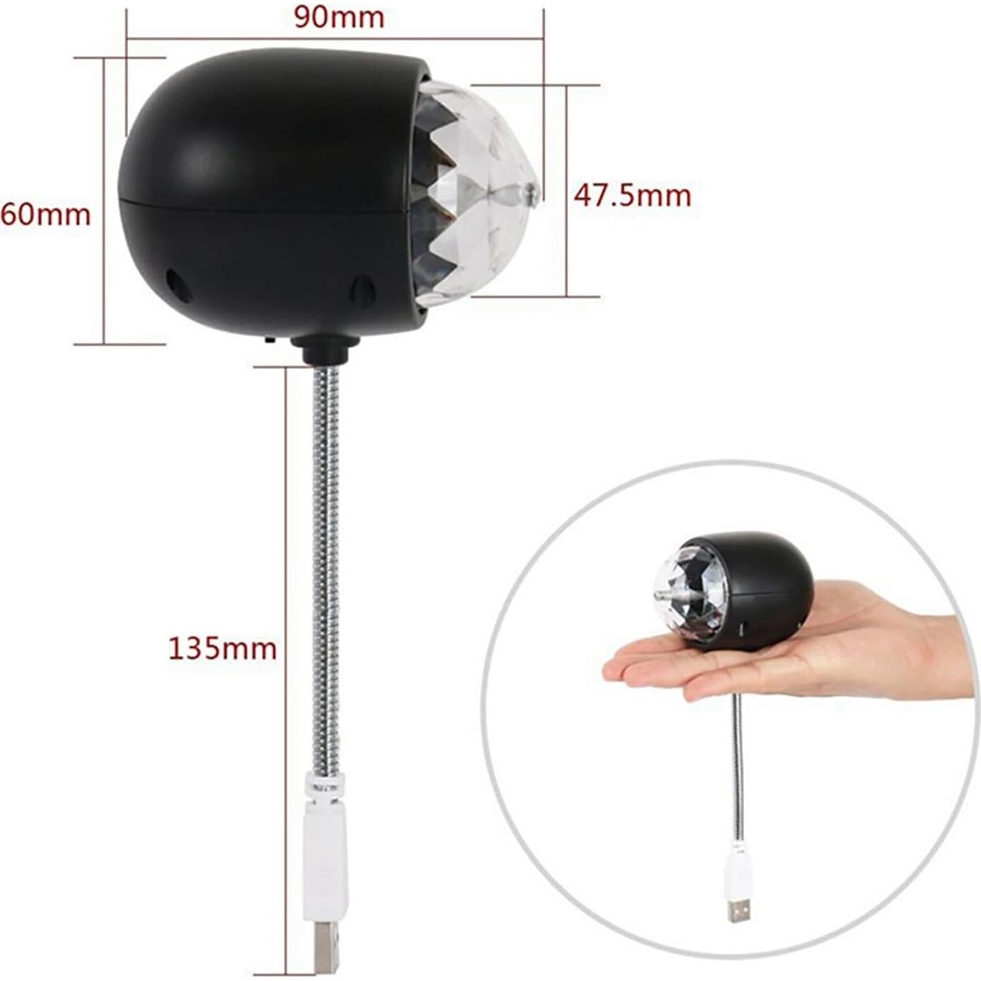Luz LED USB 2 en 1 Soseelnee Bola Mágica Colorida 4W