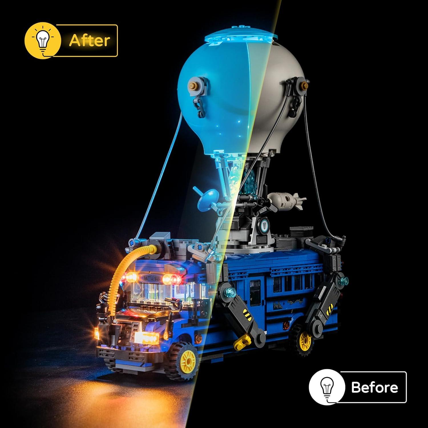 Kit de Luz LED YEABRICKS para Autobús de Batalla 77073