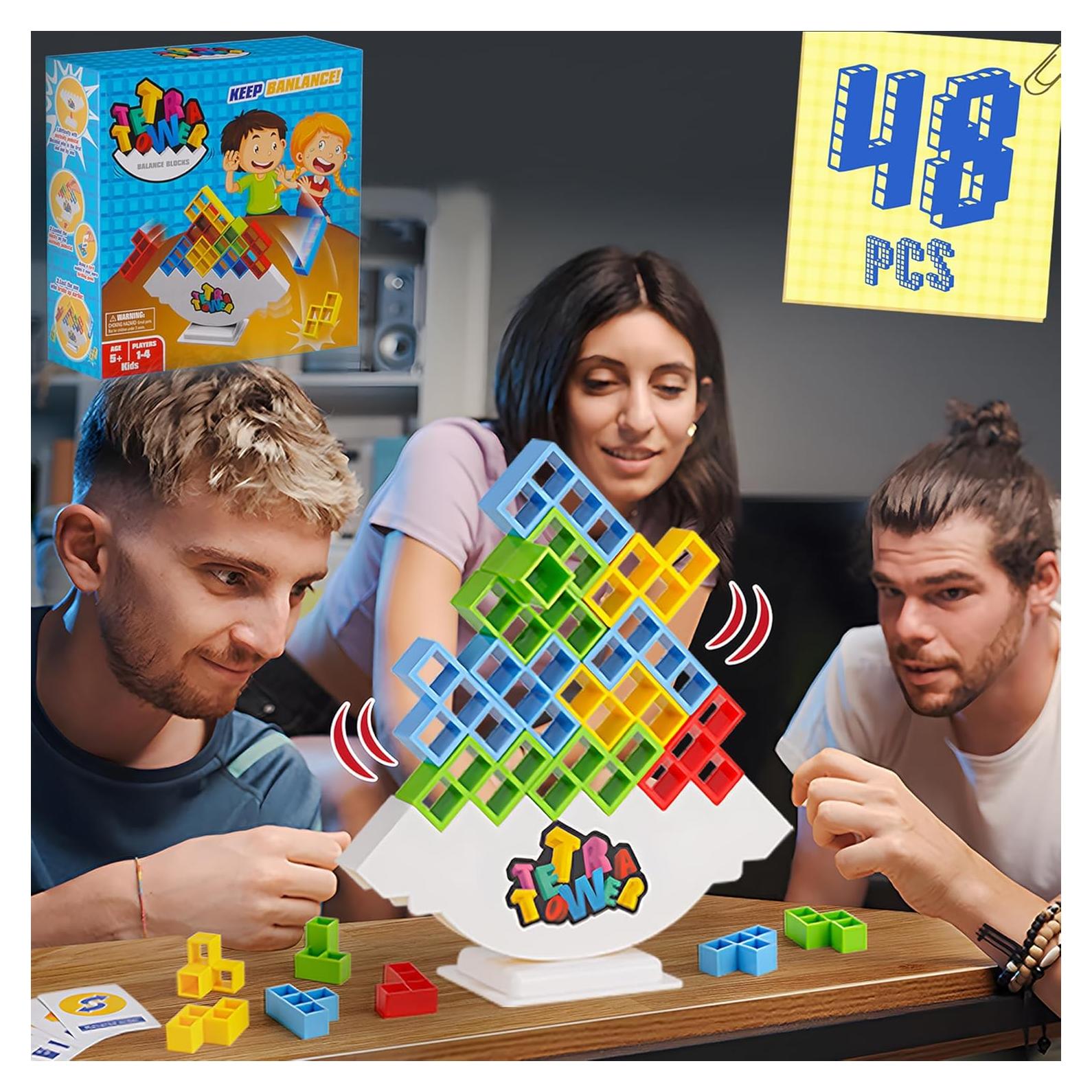 Juego de Bloques Apilables WOWNOVA 48PCS para Niños y Adultos