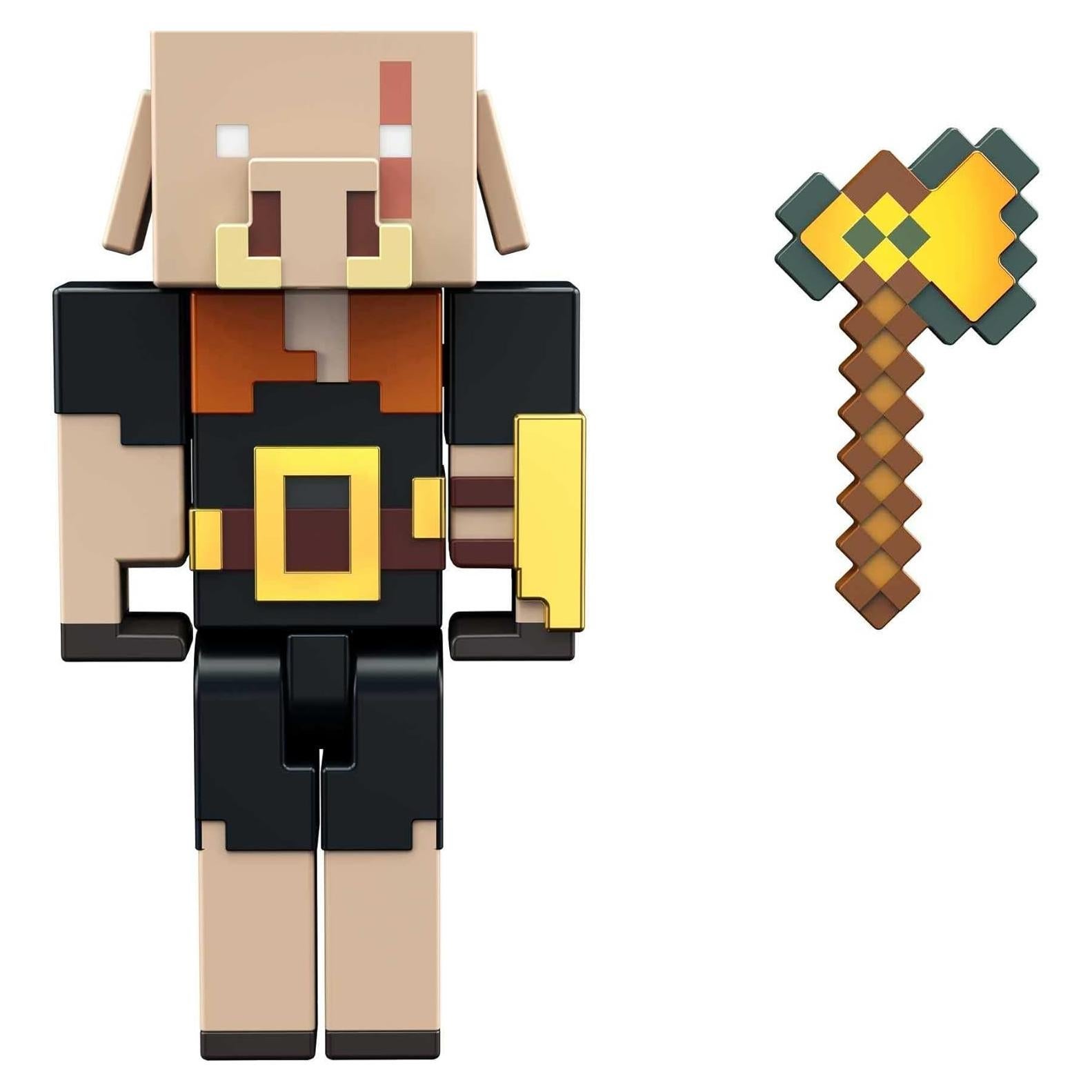 Figura de Piglin Bruto Minecraft 8.26 cm con accesorios