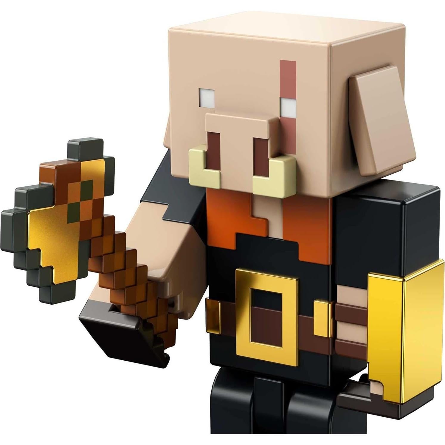 Figura de Piglin Bruto Minecraft 8.26 cm con accesorios