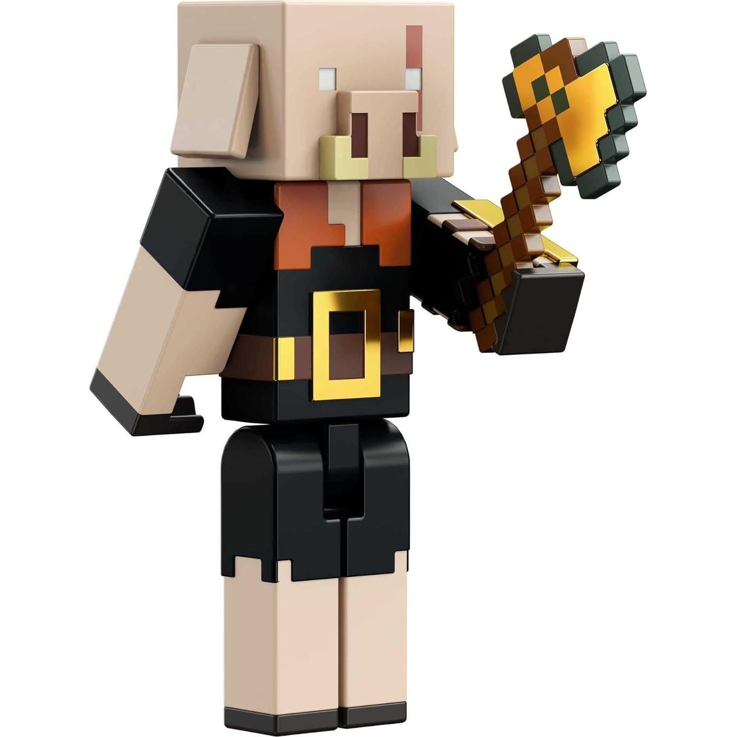 Figura de Piglin Bruto Minecraft 8.26 cm con accesorios