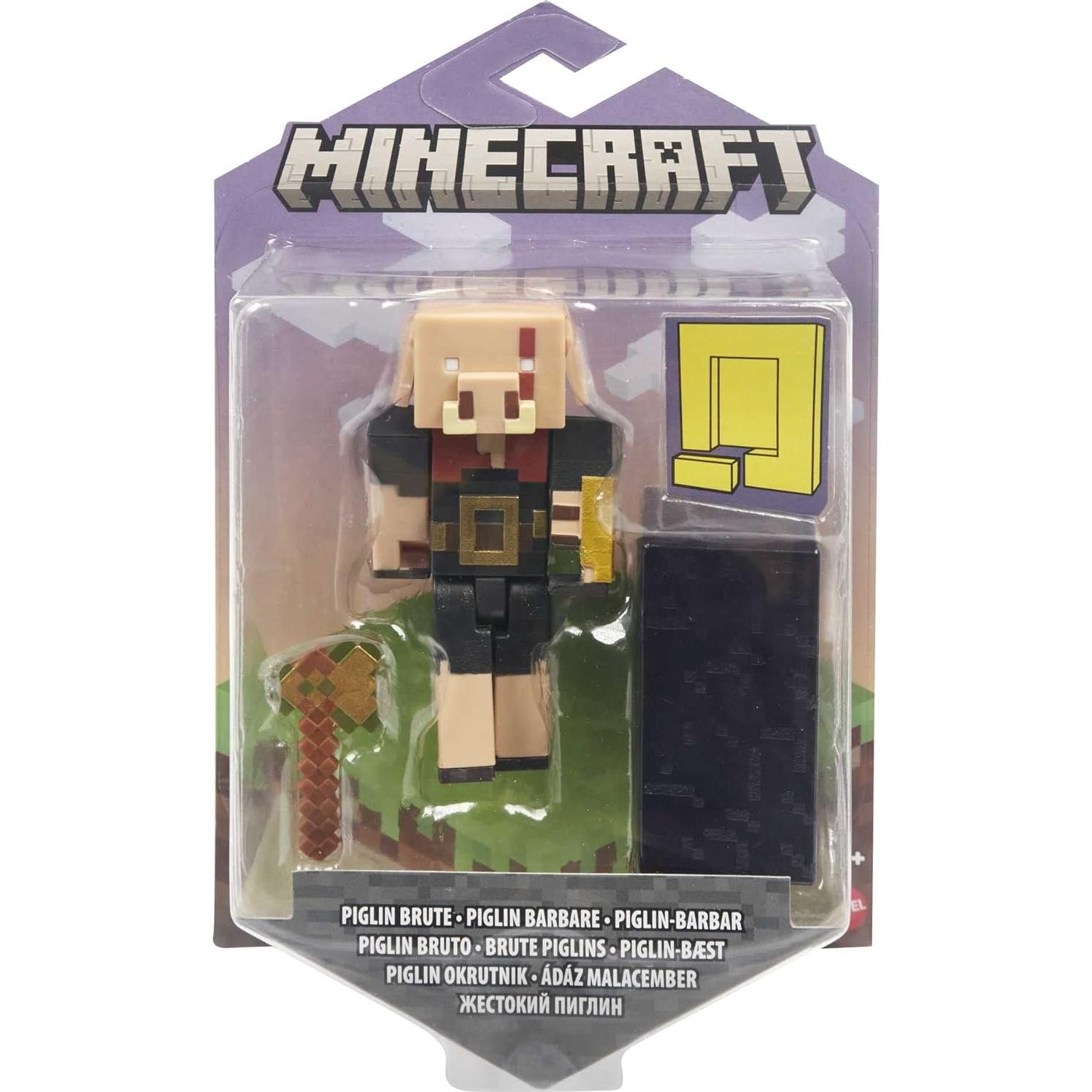 Figura de Piglin Bruto Minecraft 8.26 cm con accesorios