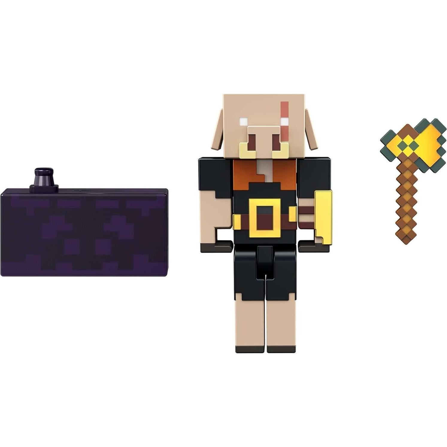 Figura de Piglin Bruto Minecraft 8.26 cm con accesorios