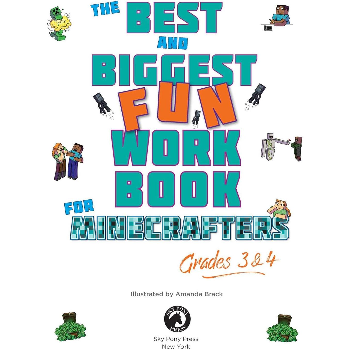 The Best and Biggest Fun Workbook for Minecrafters Grades 3 & 4: An Unofficial Learning Adventure for Minecrafters