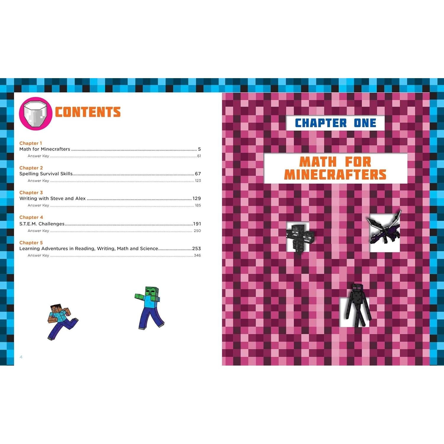 The Best and Biggest Fun Workbook for Minecrafters Grades 3 & 4: An Unofficial Learning Adventure for Minecrafters
