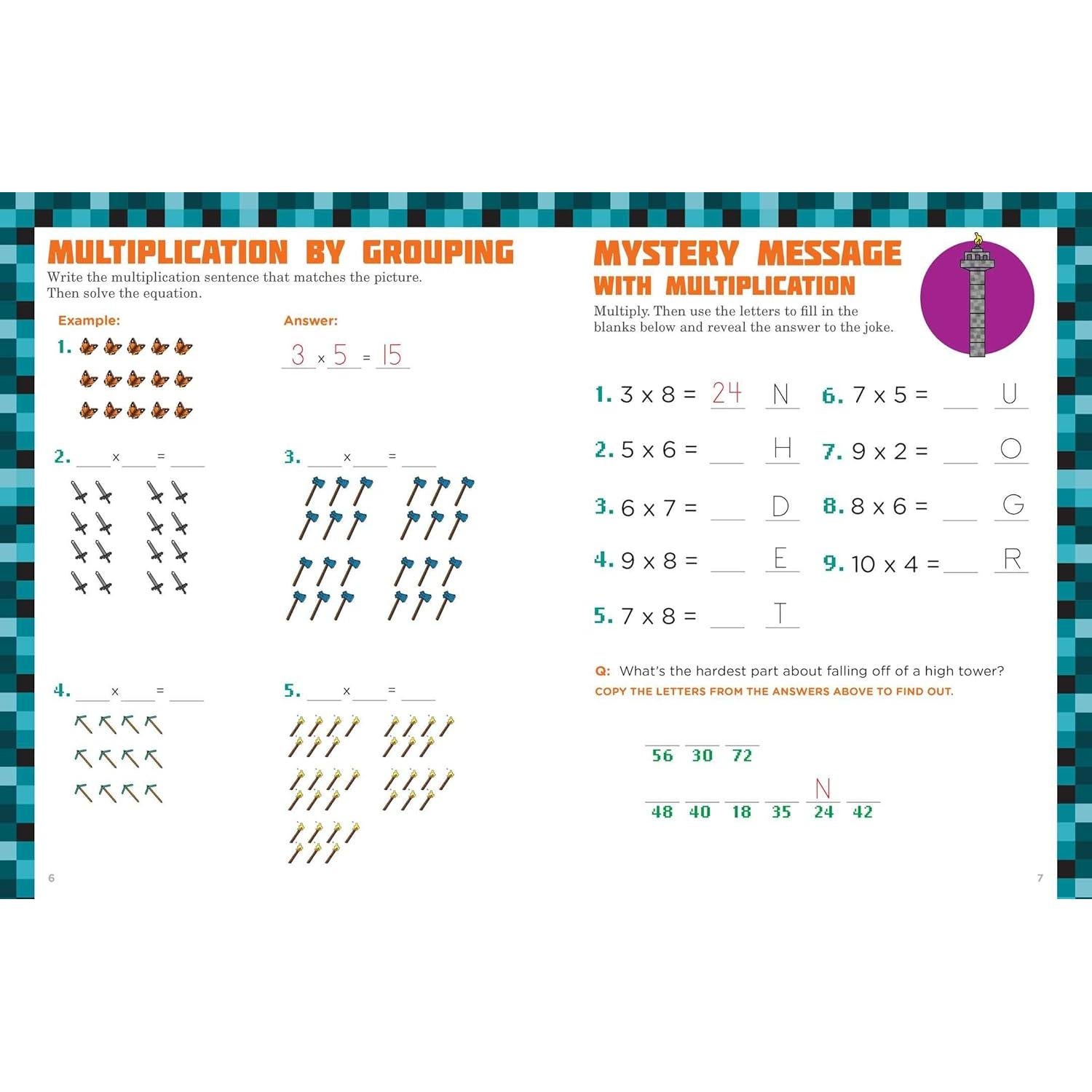 The Best and Biggest Fun Workbook for Minecrafters Grades 3 & 4: An Unofficial Learning Adventure for Minecrafters