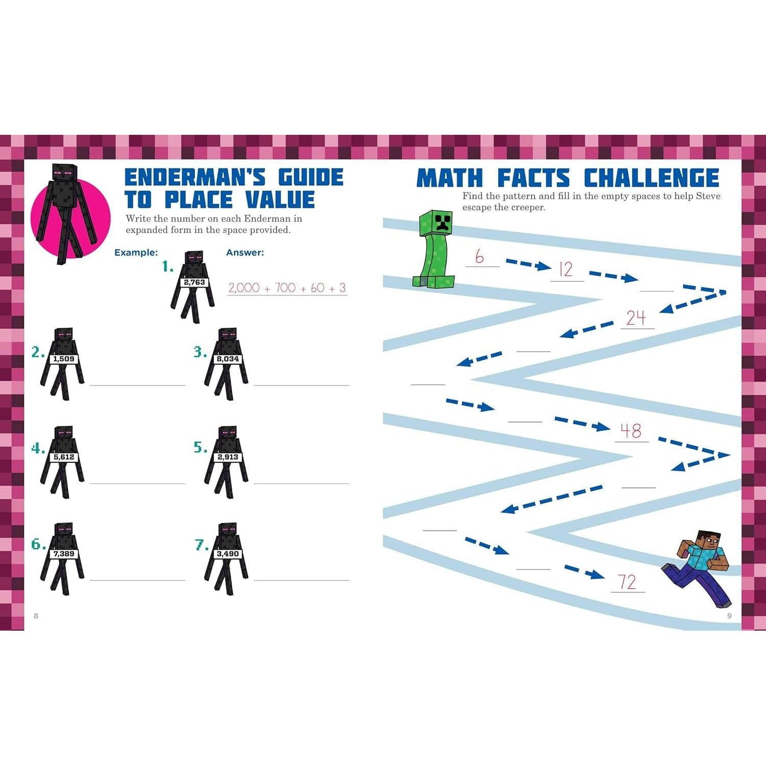 The Best and Biggest Fun Workbook for Minecrafters Grades 3 & 4: An Unofficial Learning Adventure for Minecrafters