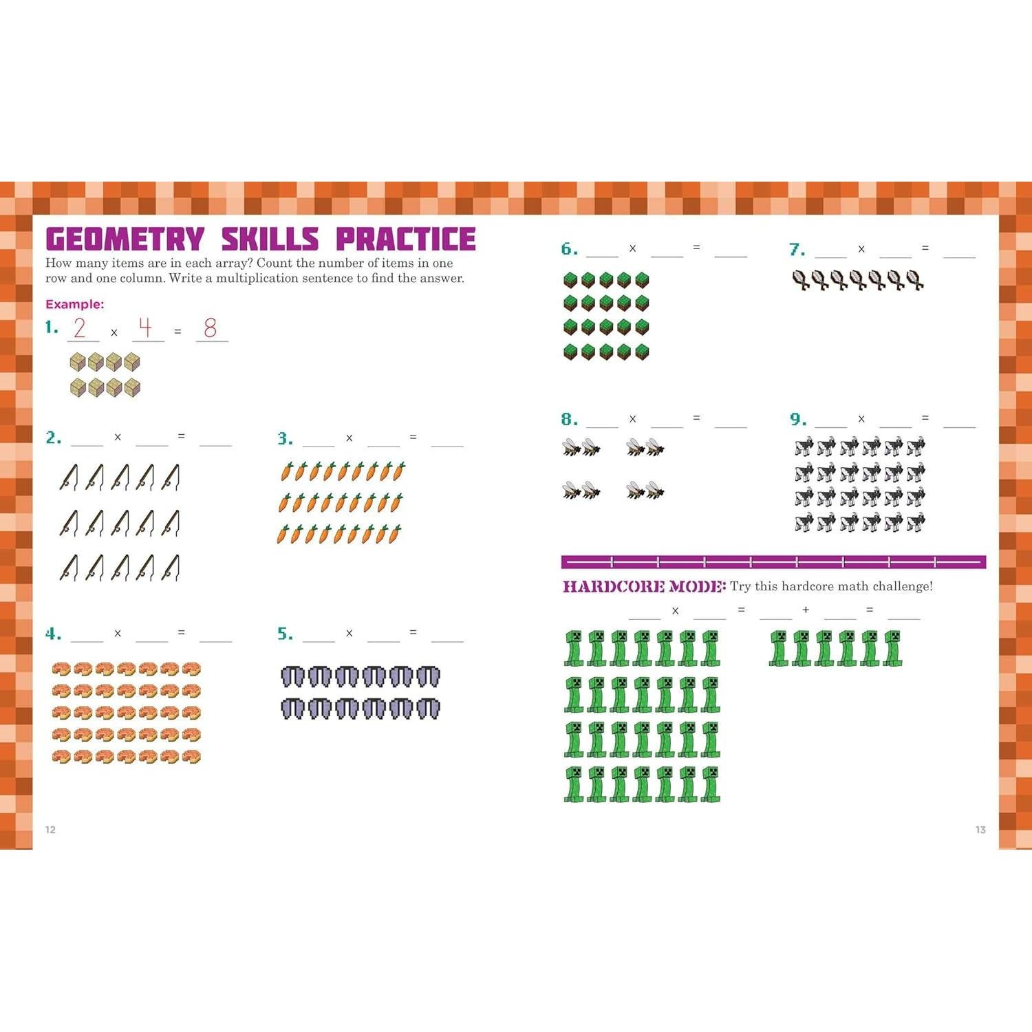 The Best and Biggest Fun Workbook for Minecrafters Grades 3 & 4: An Unofficial Learning Adventure for Minecrafters