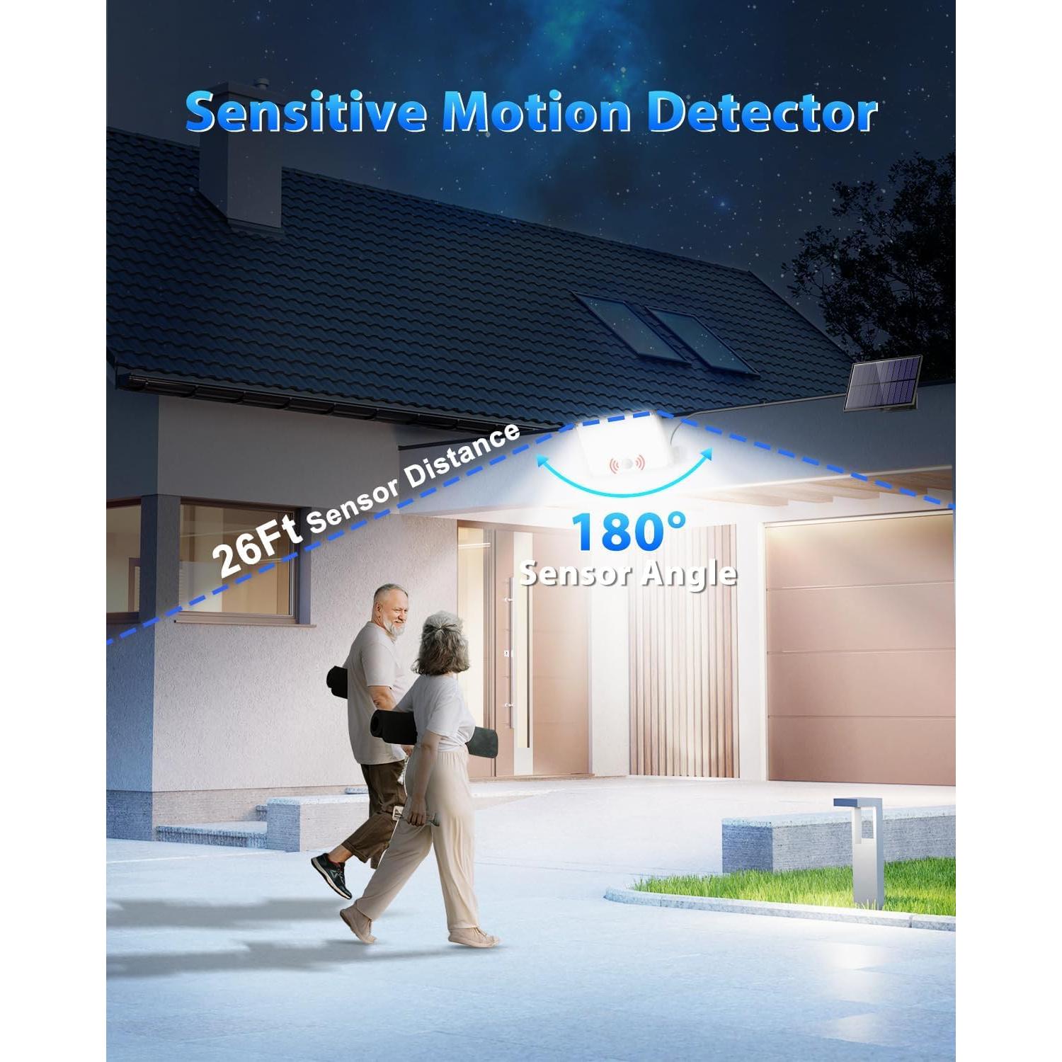 Luces Solares Gusicil 172 LED con Sensor y Control Remoto