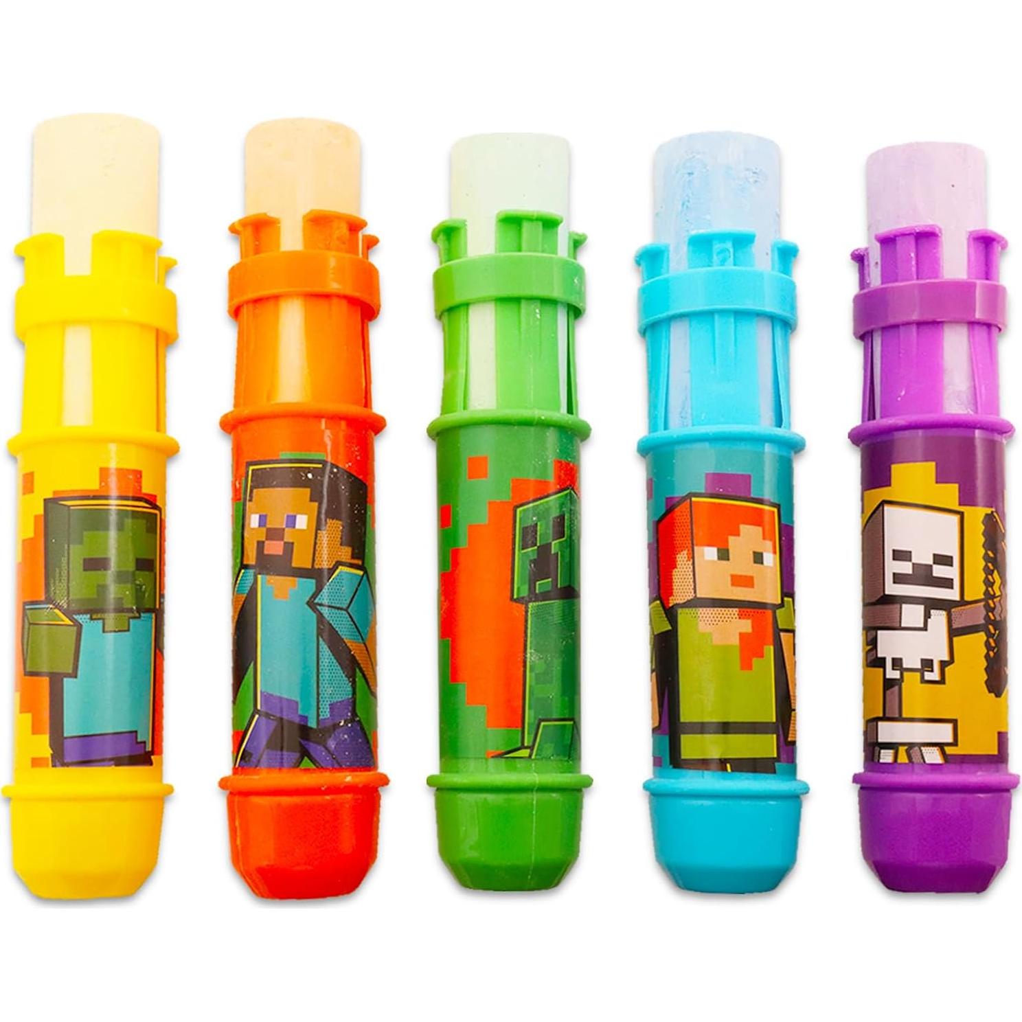 Tiza Jumbo para Aceras Minecraft - Paquete de 5 Piezas