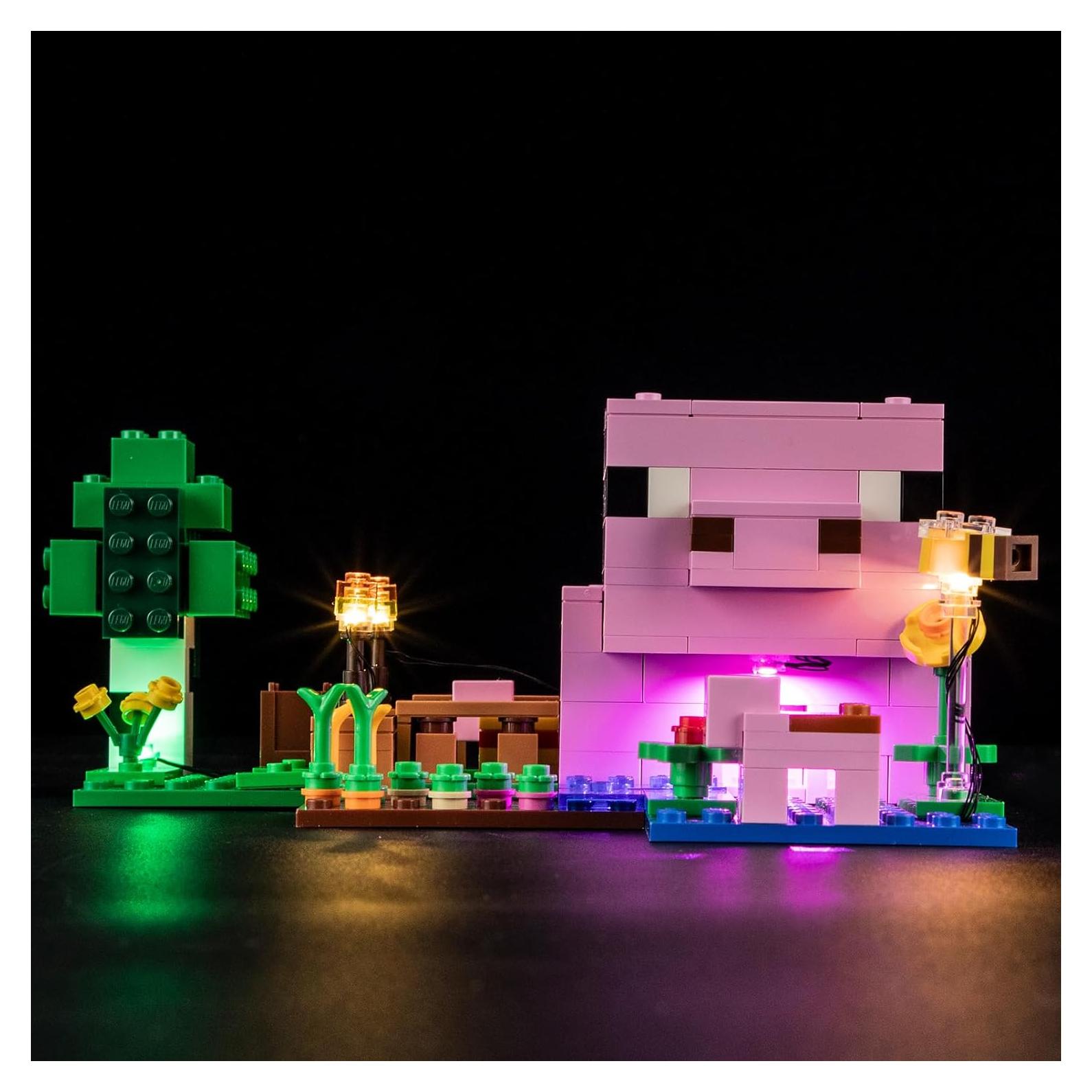 Kit de Luz LED YEABRICKS para 21268 Minecraft Casa del Cerdito