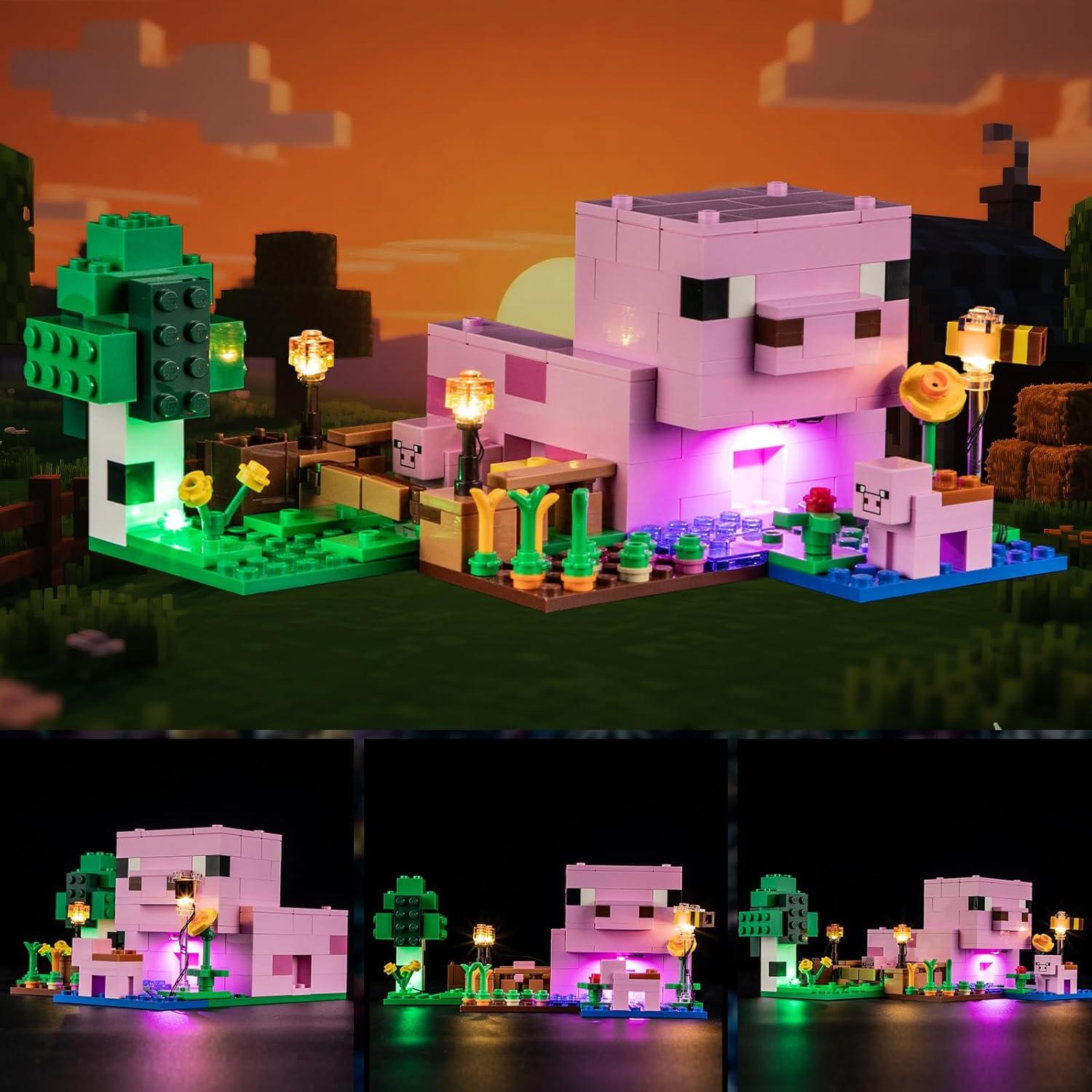 Kit de Luz LED YEABRICKS para 21268 Minecraft Casa del Cerdito