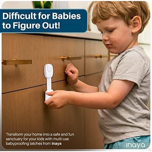 Juego de 5 Pestillos de Seguridad Infantil Inaya - Blanco