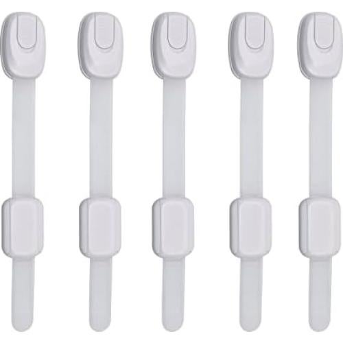 Juego de 5 Pestillos de Seguridad Infantil Inaya - Blanco