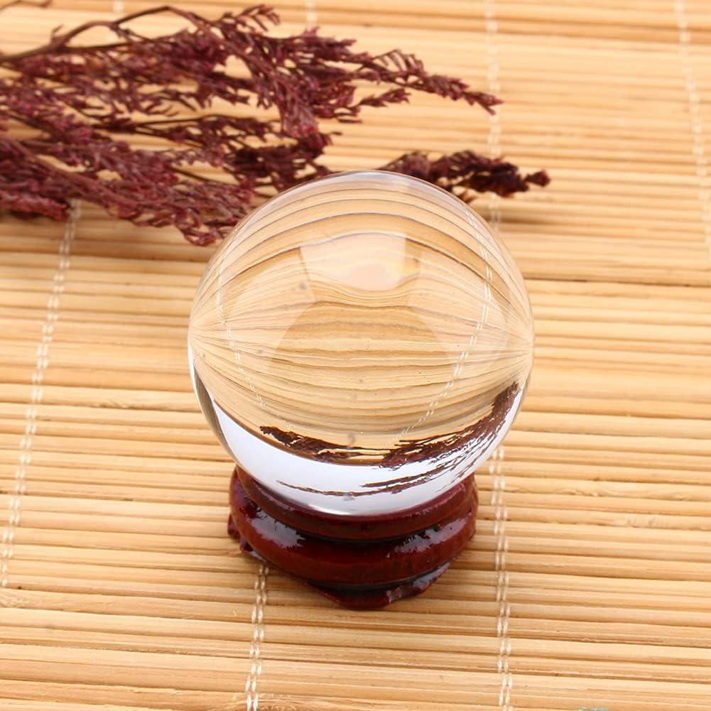 Esfera de Cristal Oumefar 40mm con Soporte de Madera