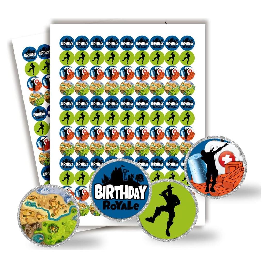 300 Etiquetas de Pegatinas de Besos Amanda Creation 1.9 cm