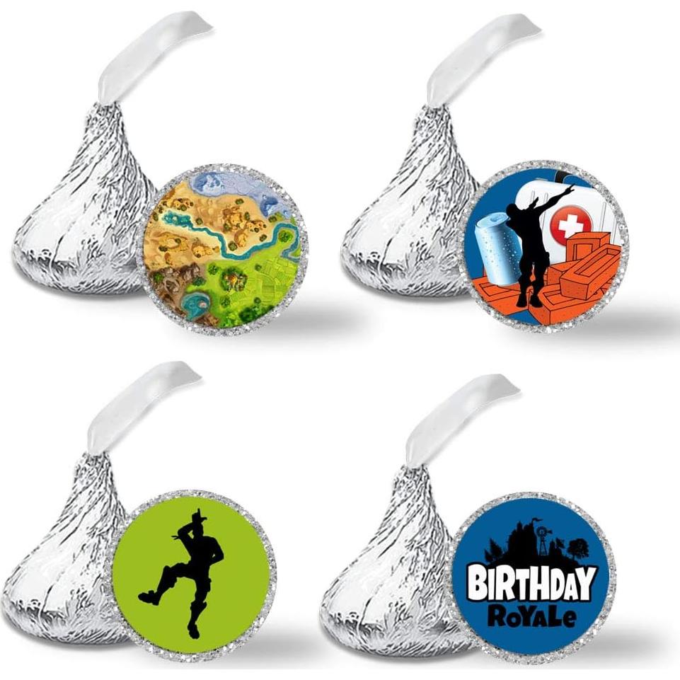 300 Etiquetas de Pegatinas de Besos Amanda Creation 1.9 cm