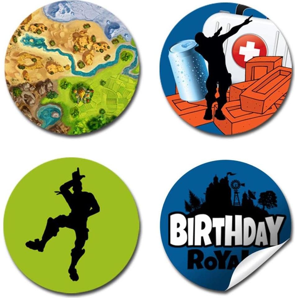 300 Etiquetas de Pegatinas de Besos Amanda Creation 1.9 cm