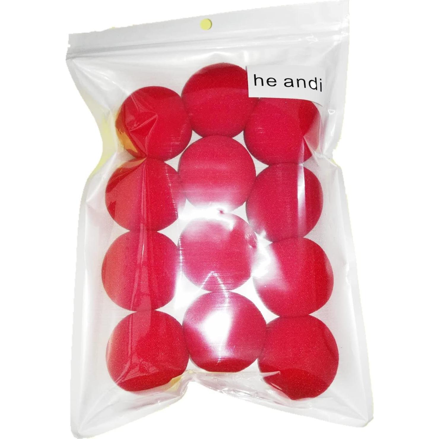 Bolas de Esponja Suave He Andi 12PC 4,45 cm para Magia