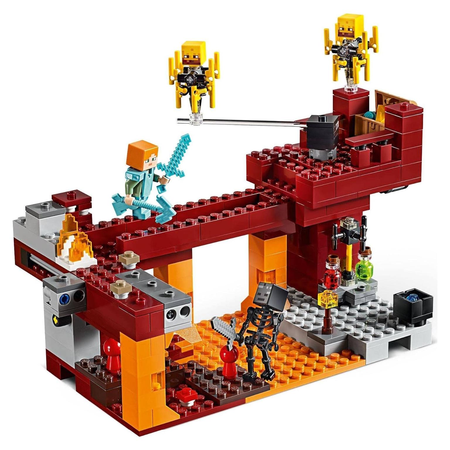 LEGO Minecraft El Puente Blaze 21154 - 370 Piezas, 8+ Años