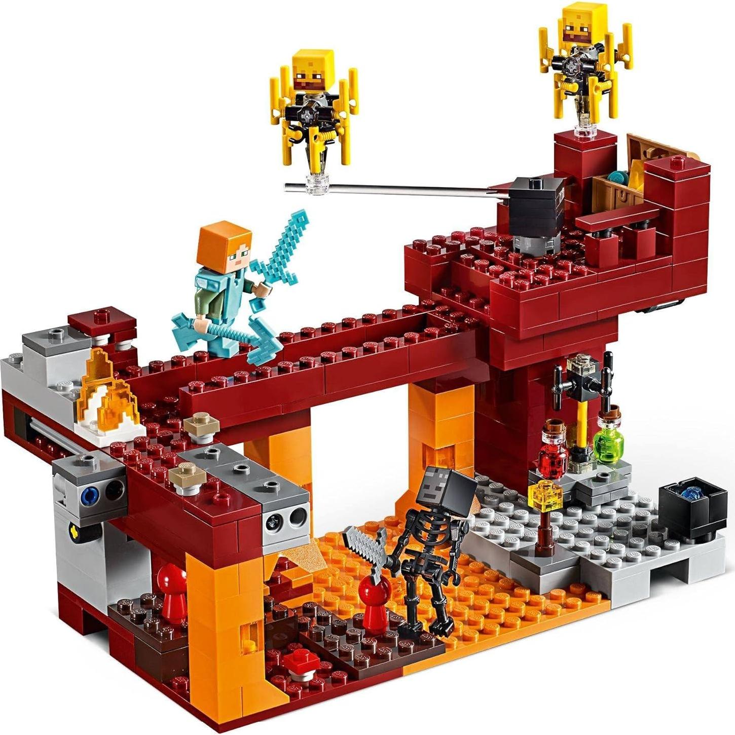 LEGO Minecraft El Puente Blaze 21154 - 370 Piezas, 8+ Años