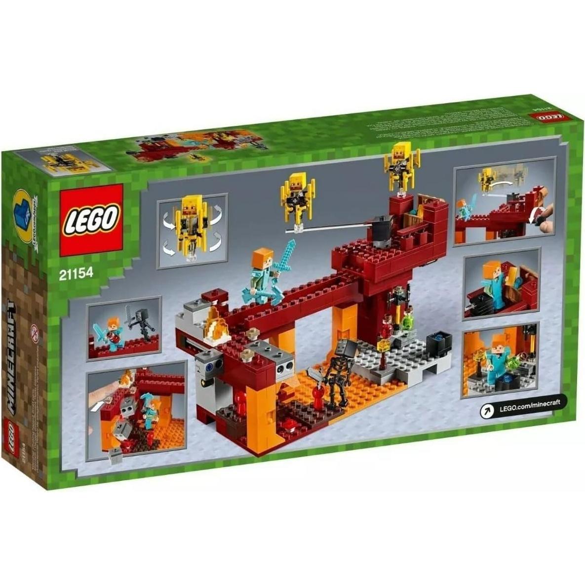 LEGO Minecraft El Puente Blaze 21154 - 370 Piezas, 8+ Años