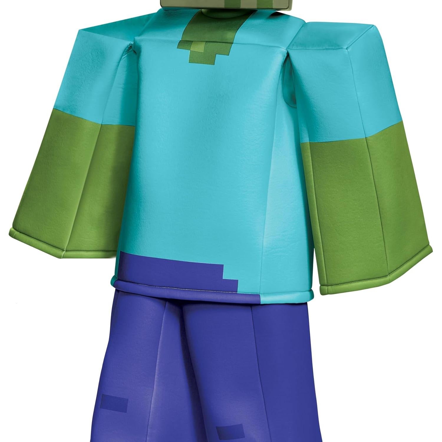 Disfraz Zombie Minecraft Niño Verde 4-6 Años