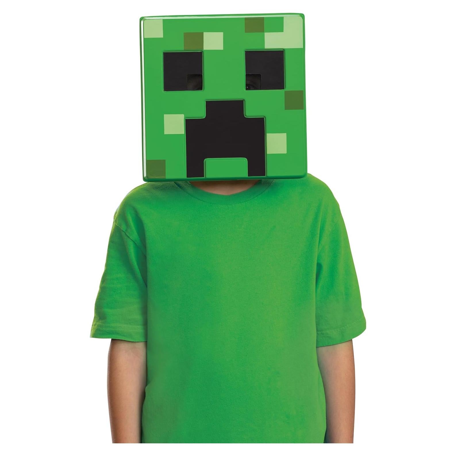 Máscara de Disfraz Creeper Minecraft Disfraz 3D Ajustable