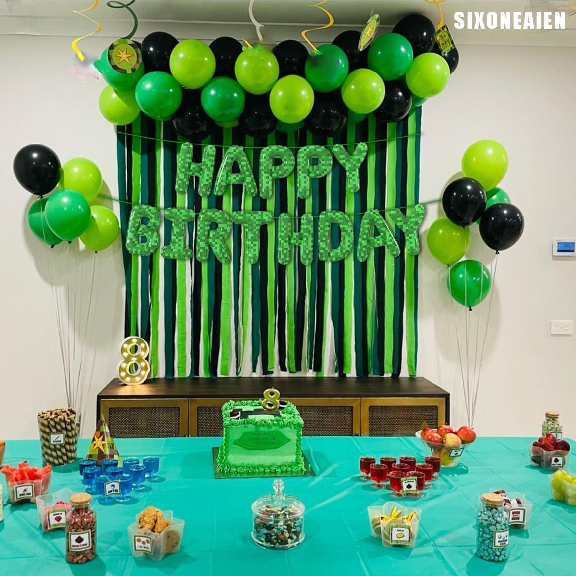 Globos de Letras Minero de Pixel SIXONEAIEN 35.6x31.5cm