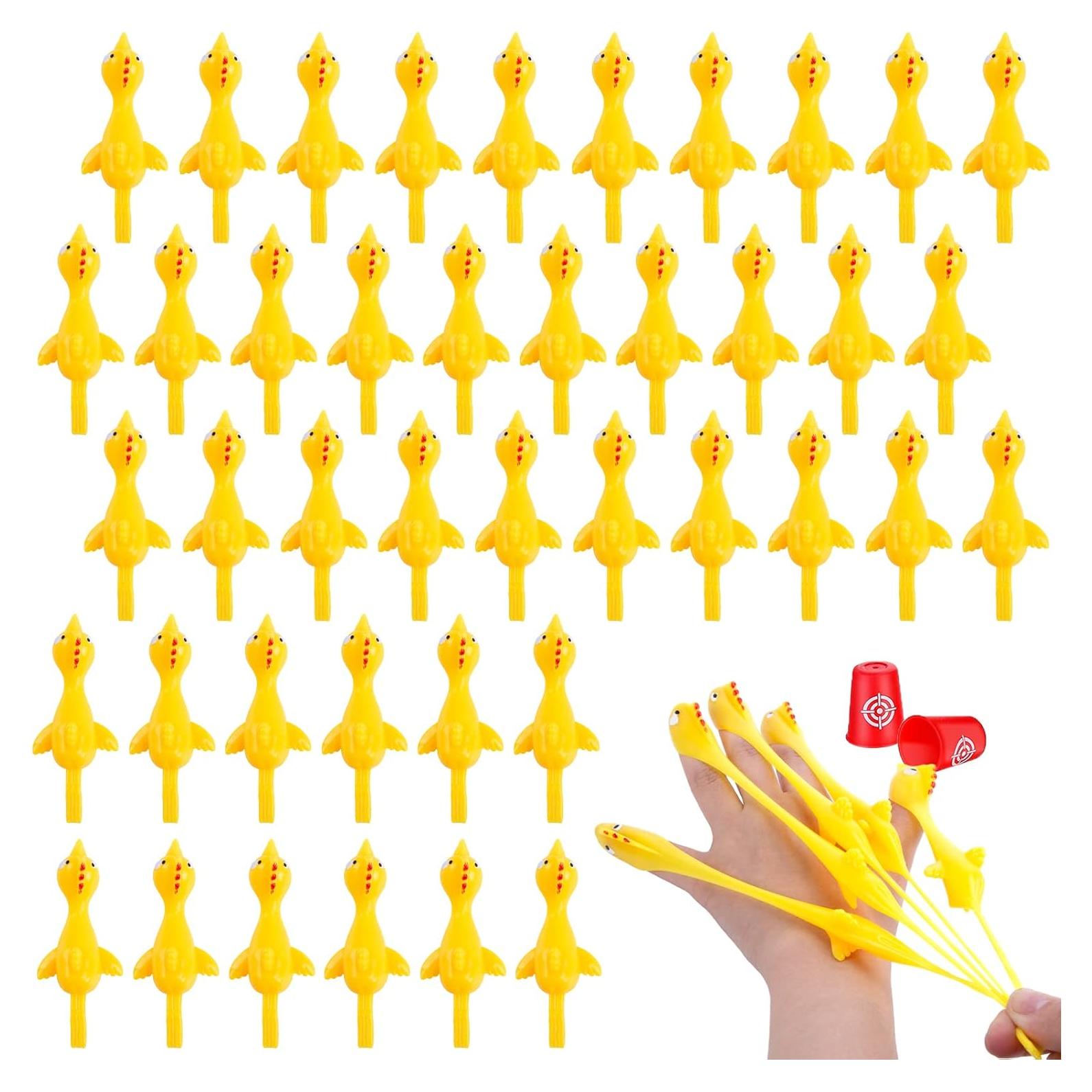 Tirachinas de Pollo Volador POPLAY - 42PCS Juguetes de Goma