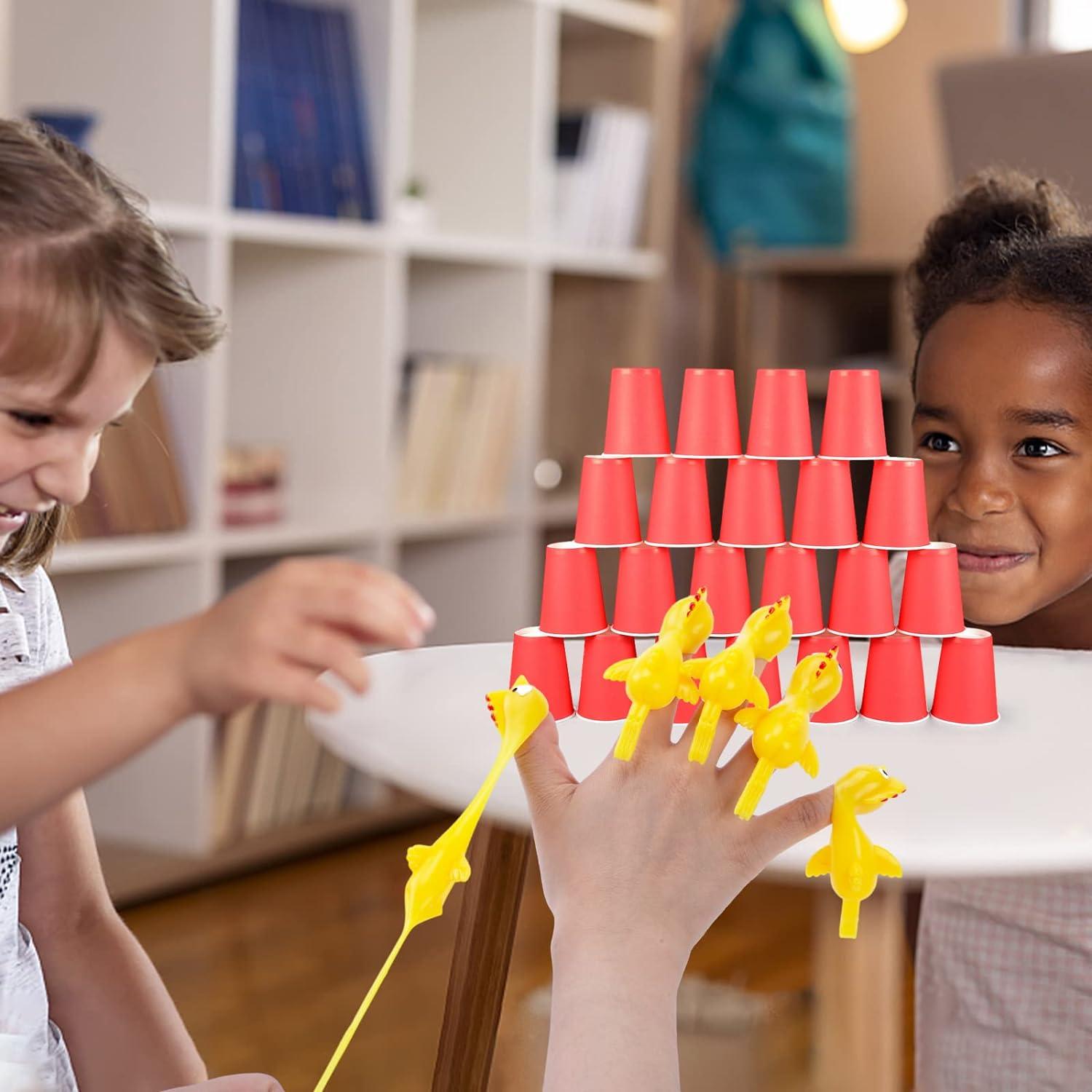 Tirachinas de Pollo Volador POPLAY - 42PCS Juguetes de Goma