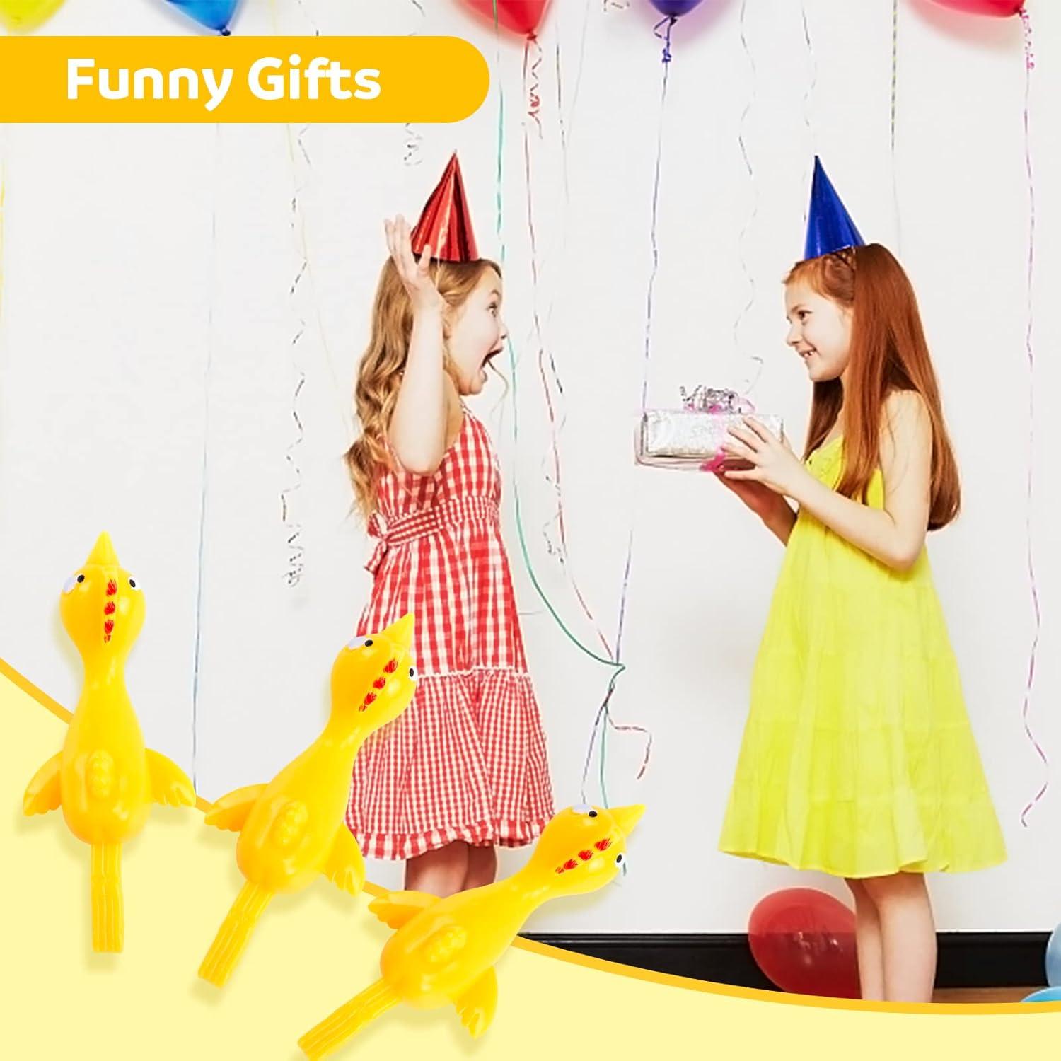 Tirachinas de Pollo Volador POPLAY - 42PCS Juguetes de Goma