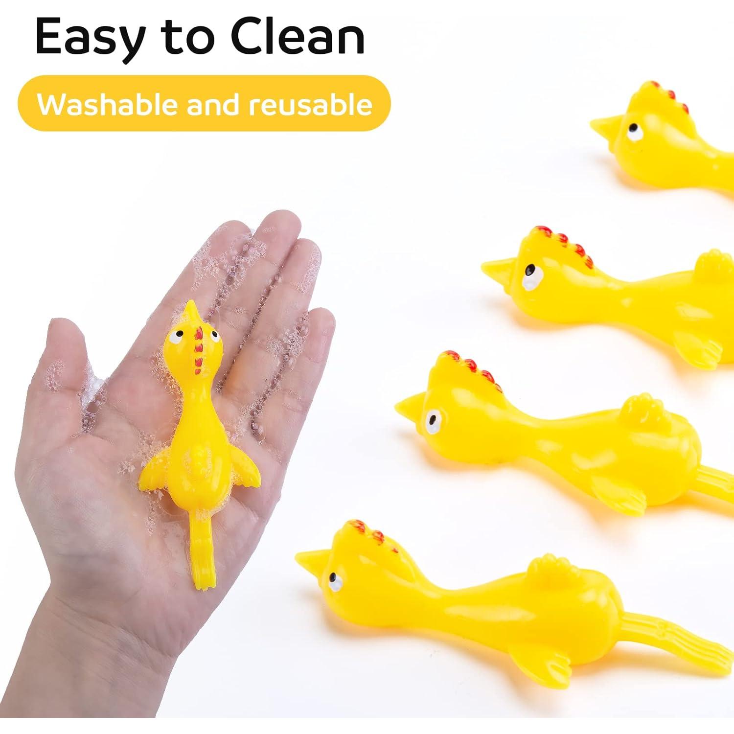 Tirachinas de Pollo Volador POPLAY - 42PCS Juguetes de Goma