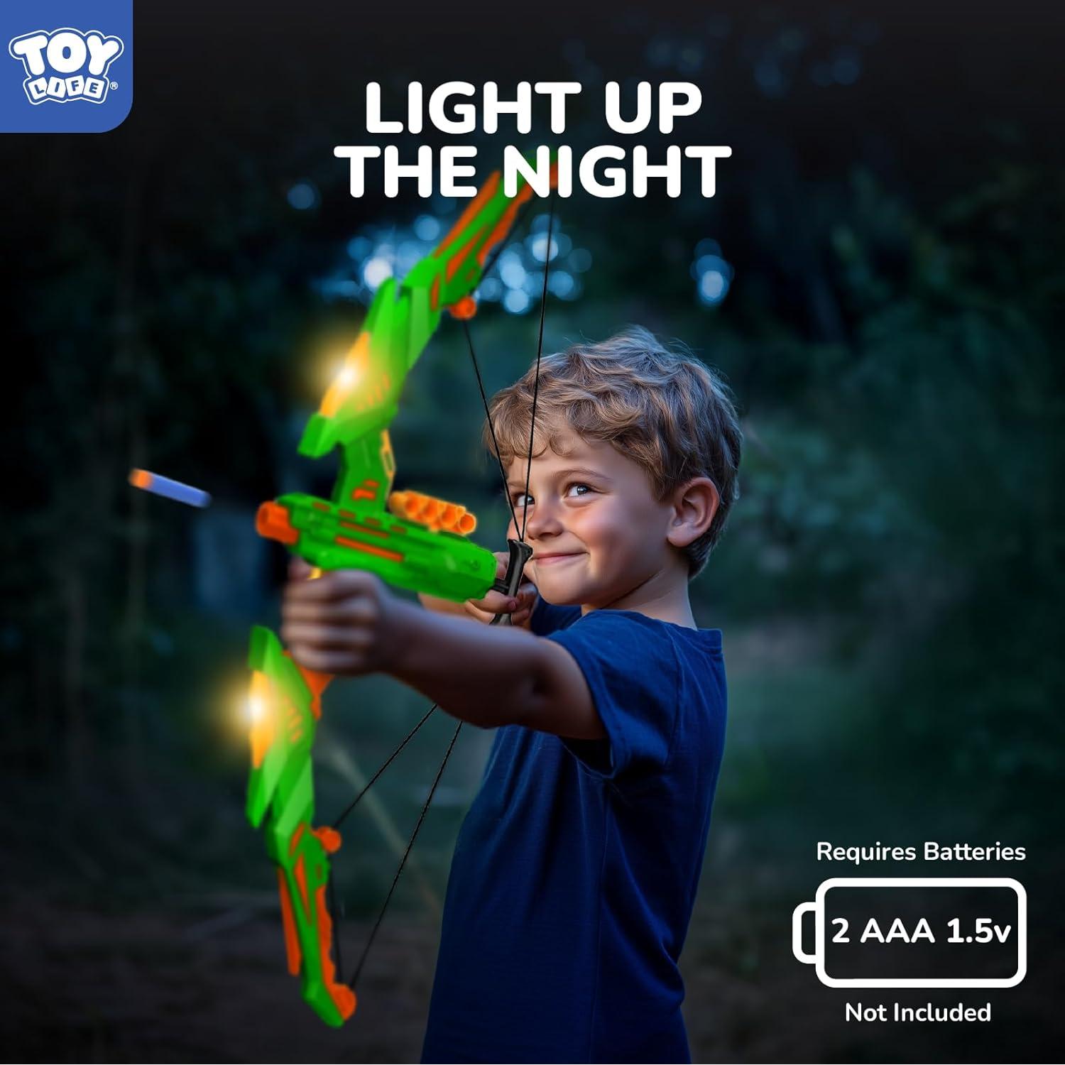 Juego de Arco y Dardos de Espuma TOY Life para Niños 4-8