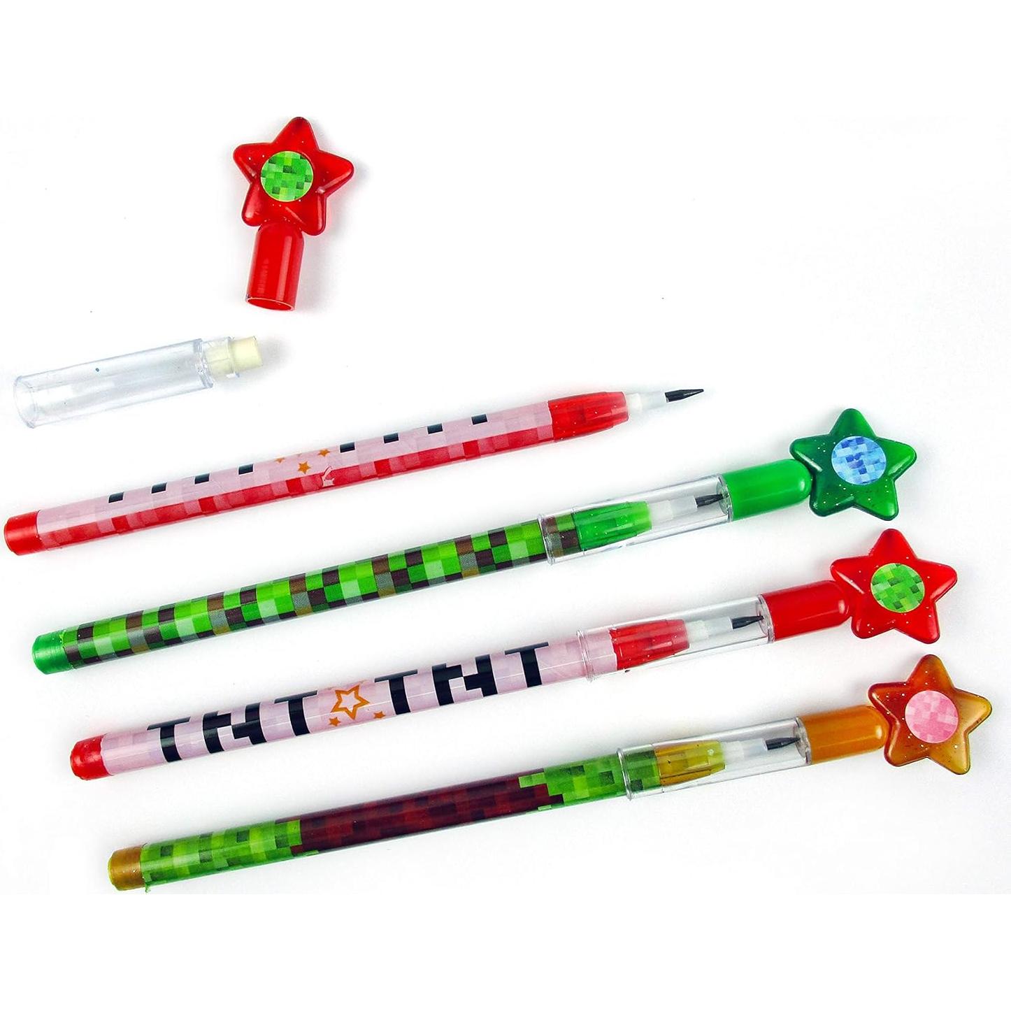 Lápices Multidireccionales TINYMILLS 24 Pcs Minero Pixel