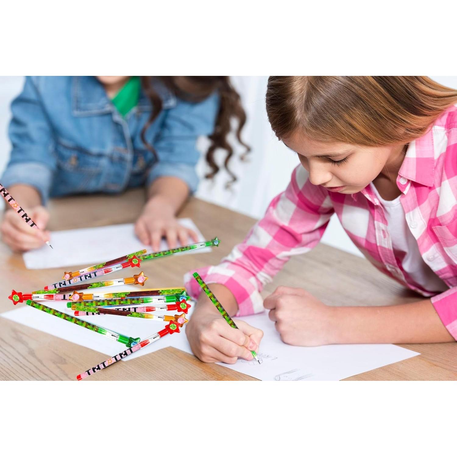 Lápices Multidireccionales TINYMILLS 24 Pcs Minero Pixel