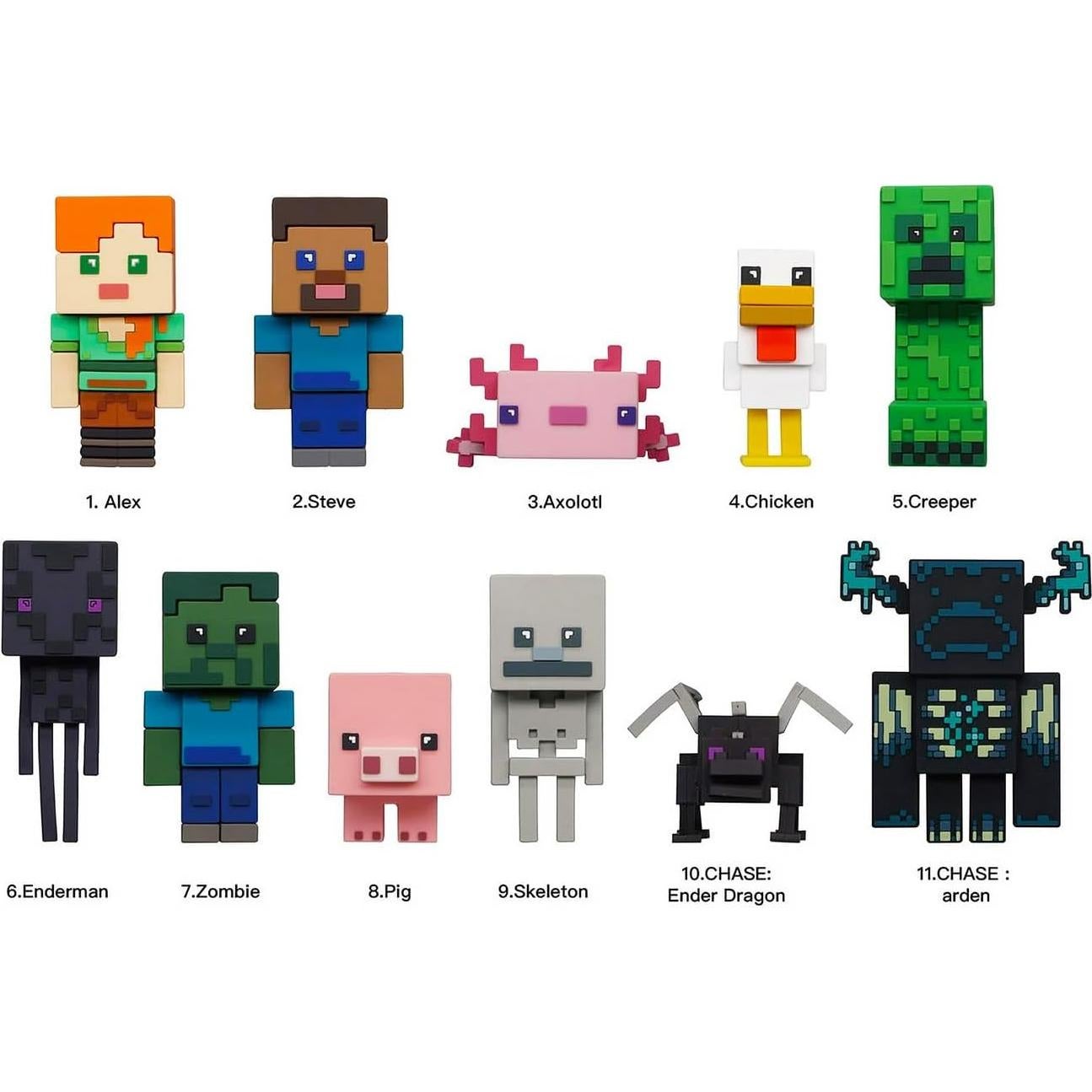 Paquete de 3 Bolsas Sorpresa Minecraft para Niños con Stickers