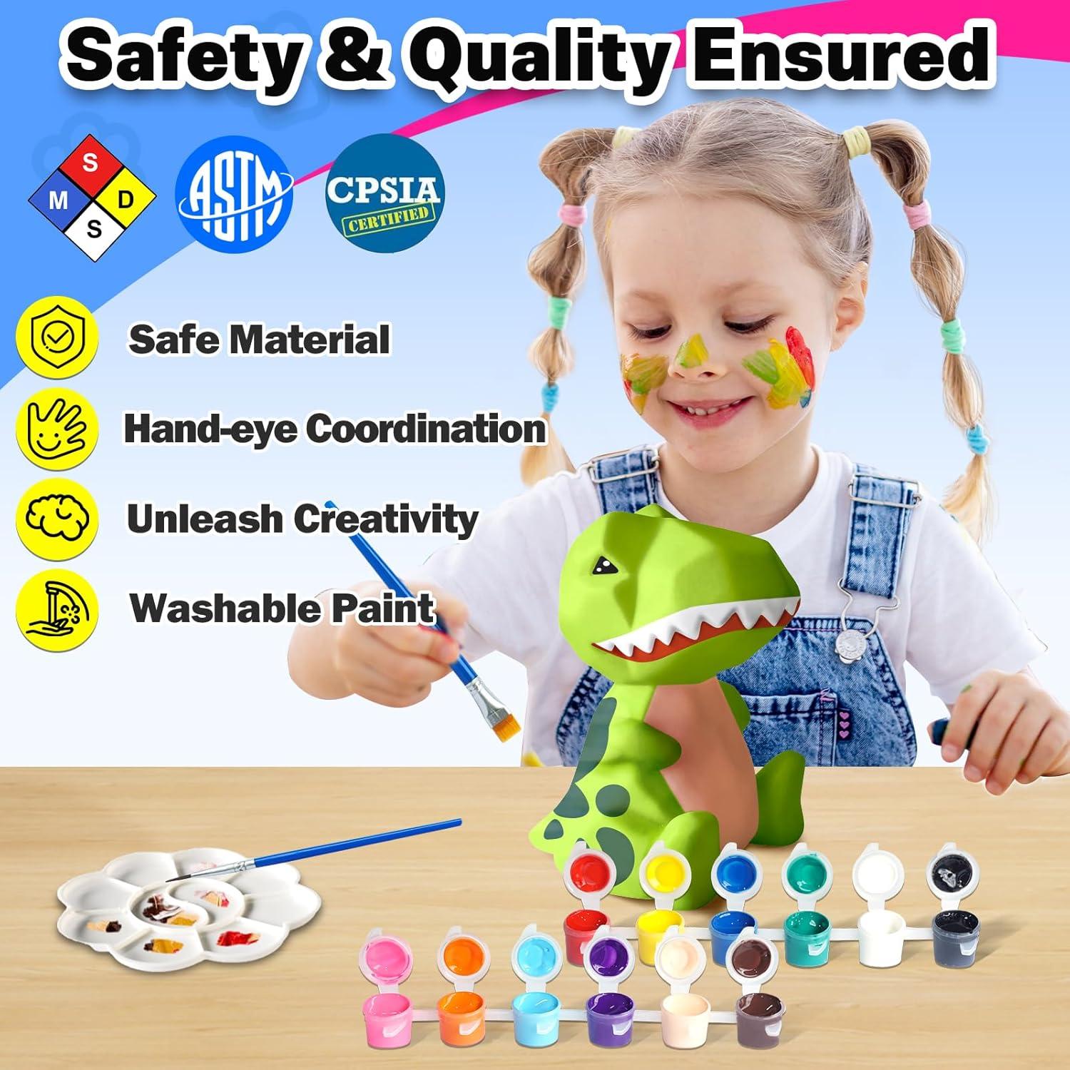 Kit de Lámpara de Dinosaurio FUNZBO para Pintar - 7.6cm