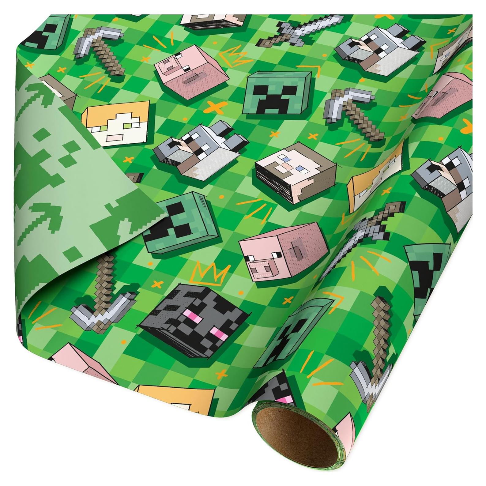 Papel de regalo reversible Minecraft American Greetings 3.72 m²