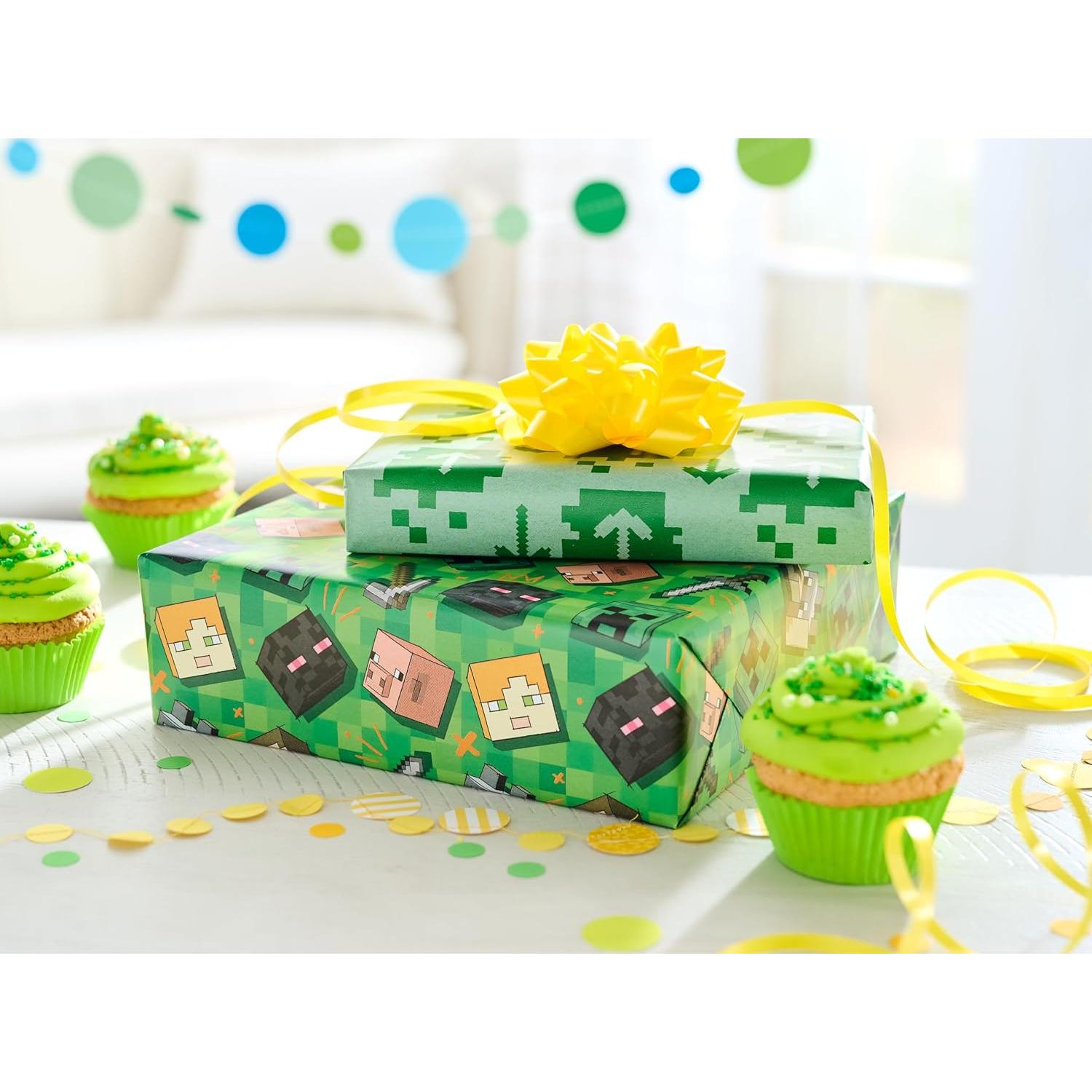 Papel de regalo reversible Minecraft American Greetings 3.72 m²